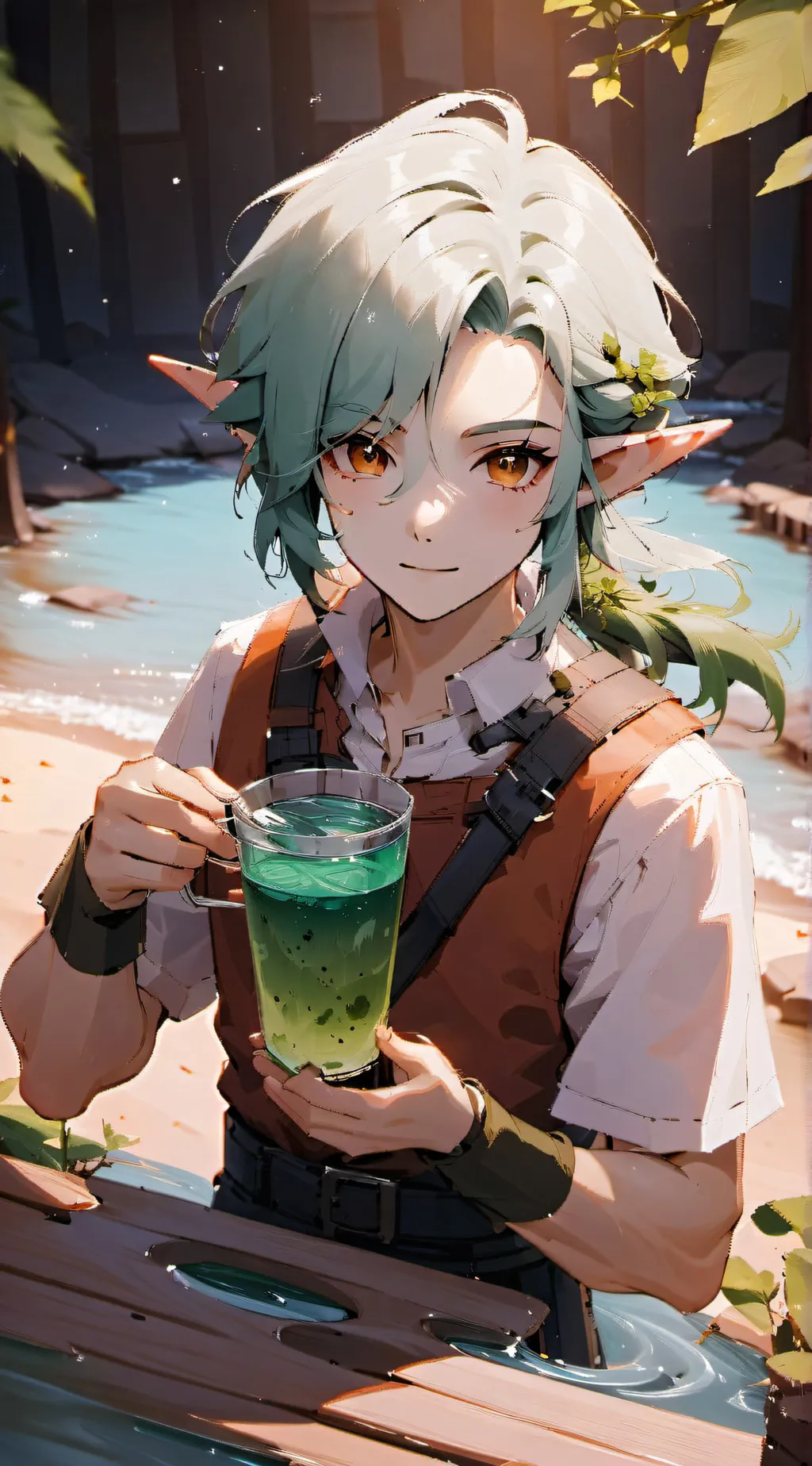 ai character: elfzon background