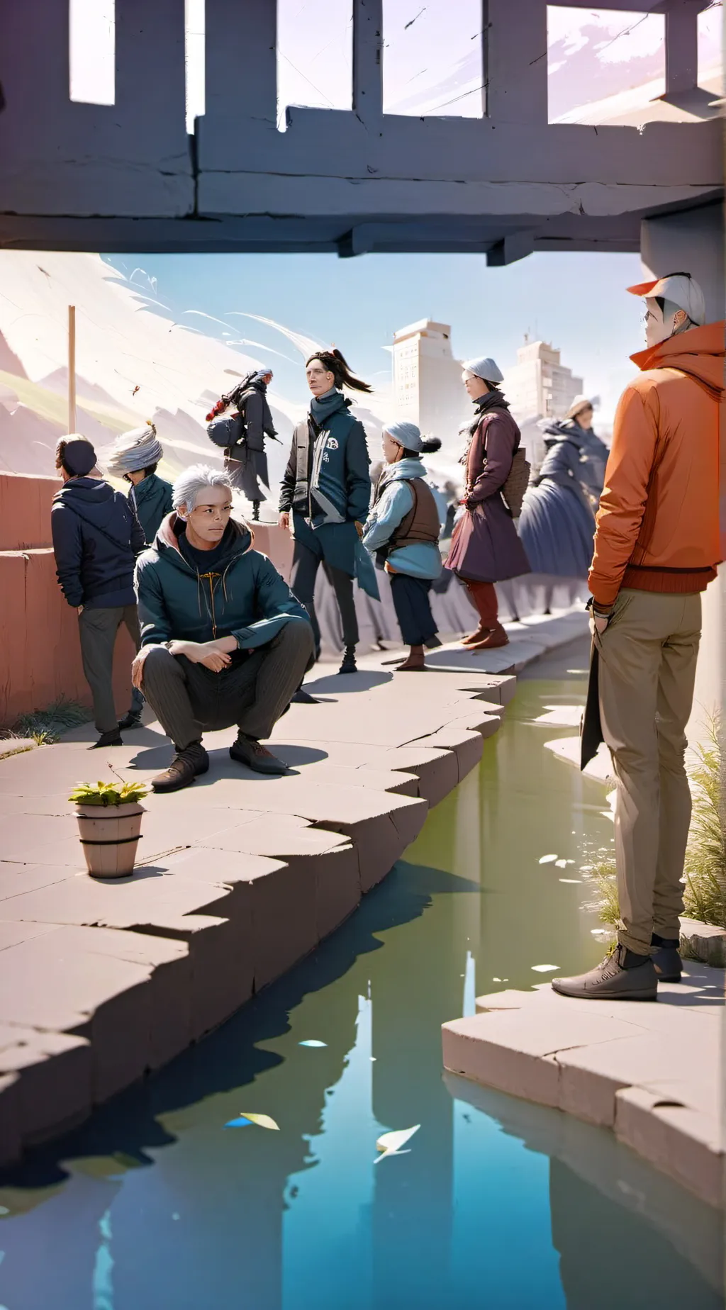 ai character: korean-drama background