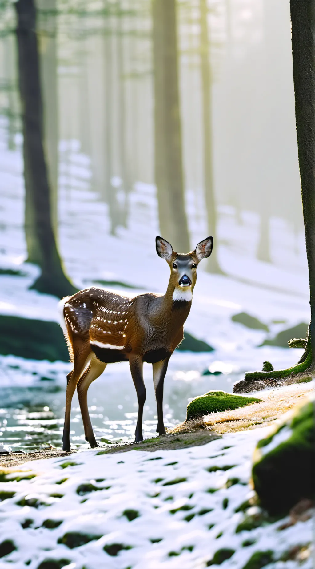 ai character: white tail deer #4 background