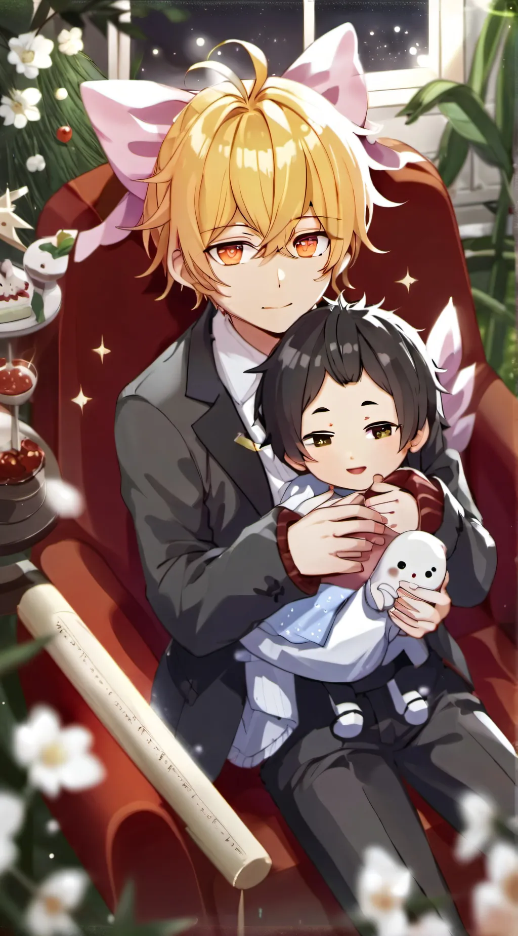 ai character: Zion and Max  background