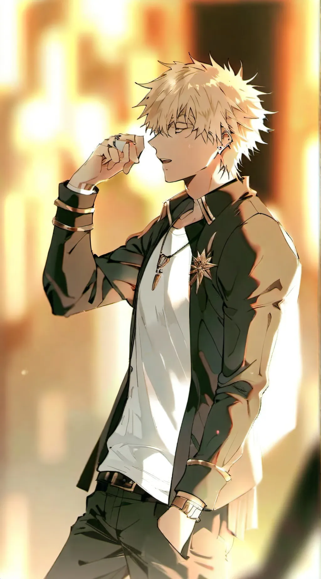 ai character: bakugo  background
