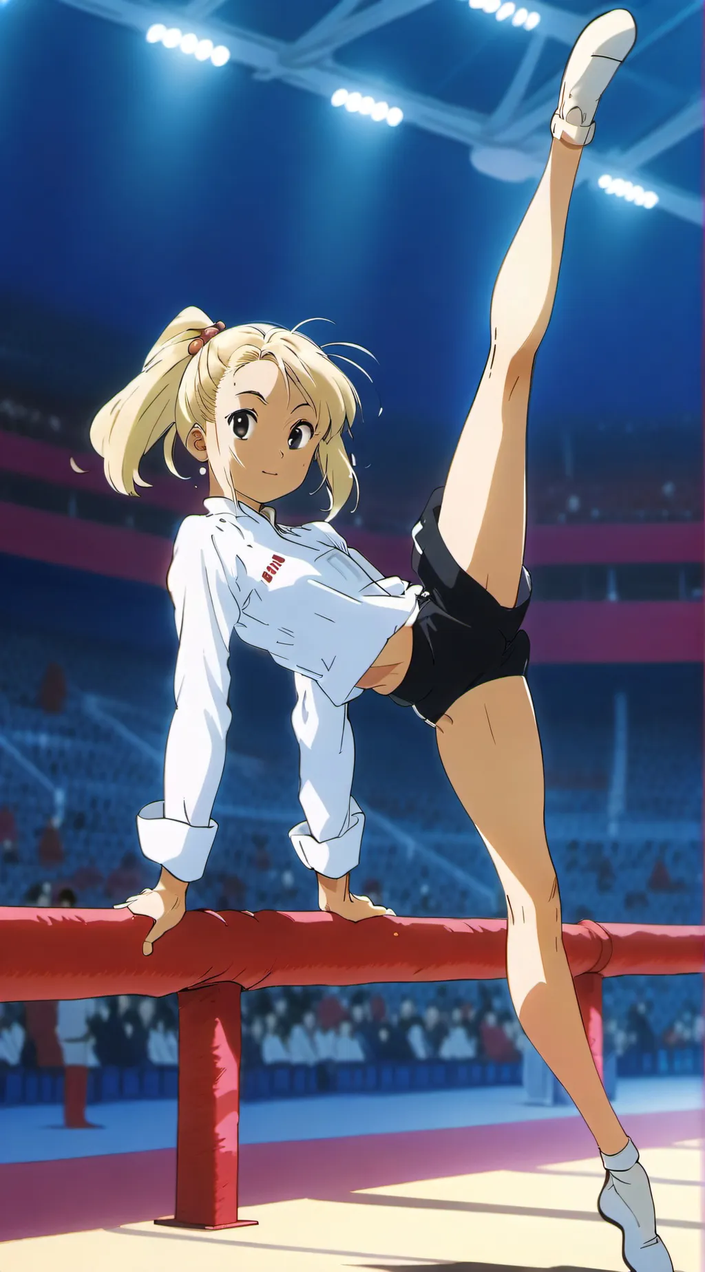 ai character: Gymnastic background