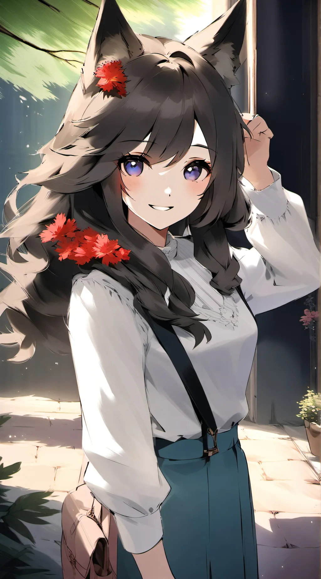 ai character: moki background