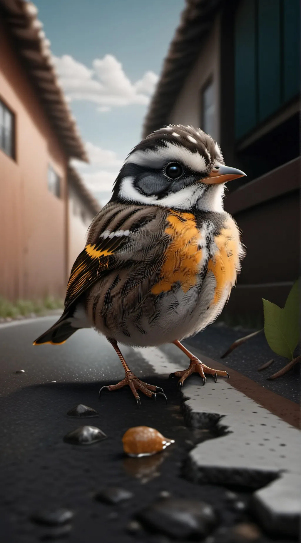 ai character: Baby bird background