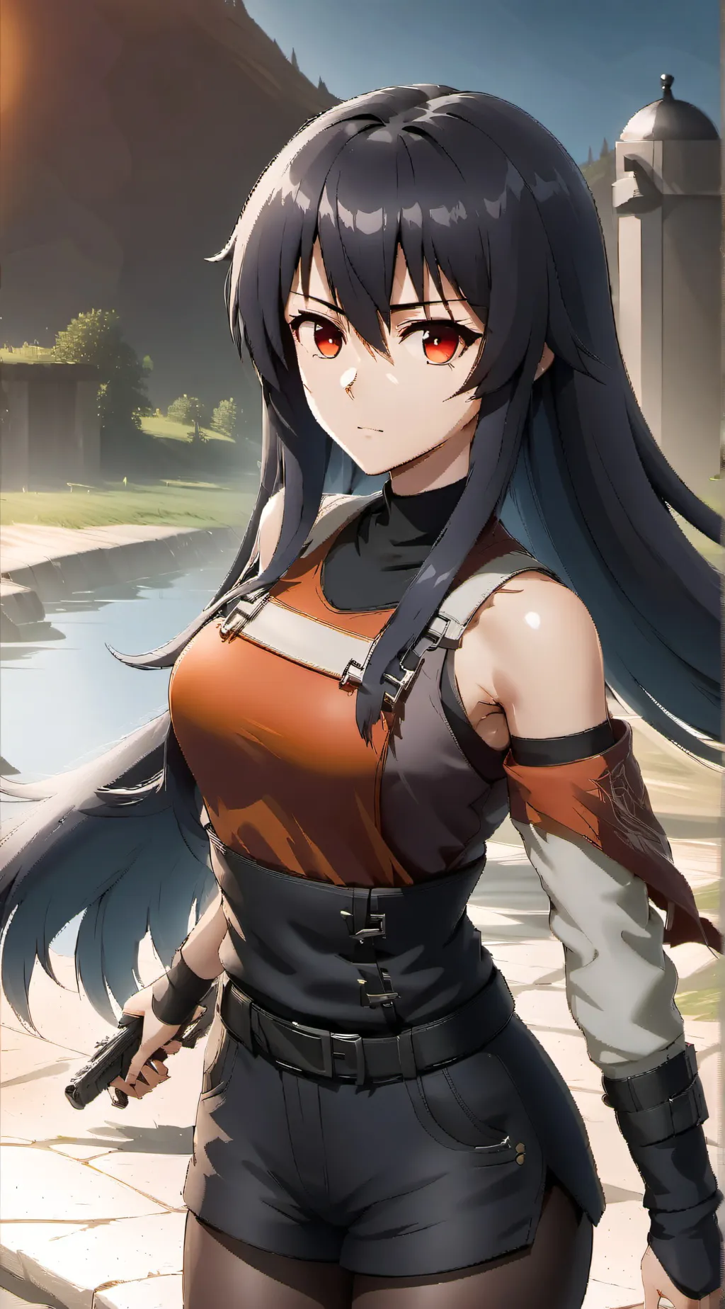 ai character: Mayuri Shiina background