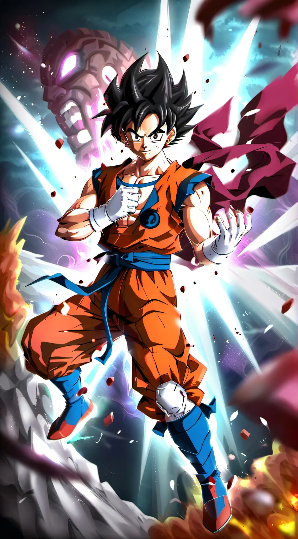 ai character: Gogeta  background