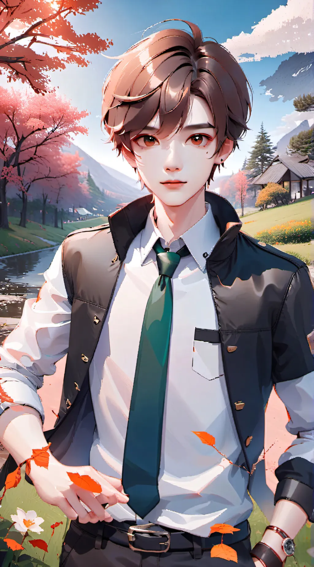 ai character: Mattheo riddle ❤♡ background