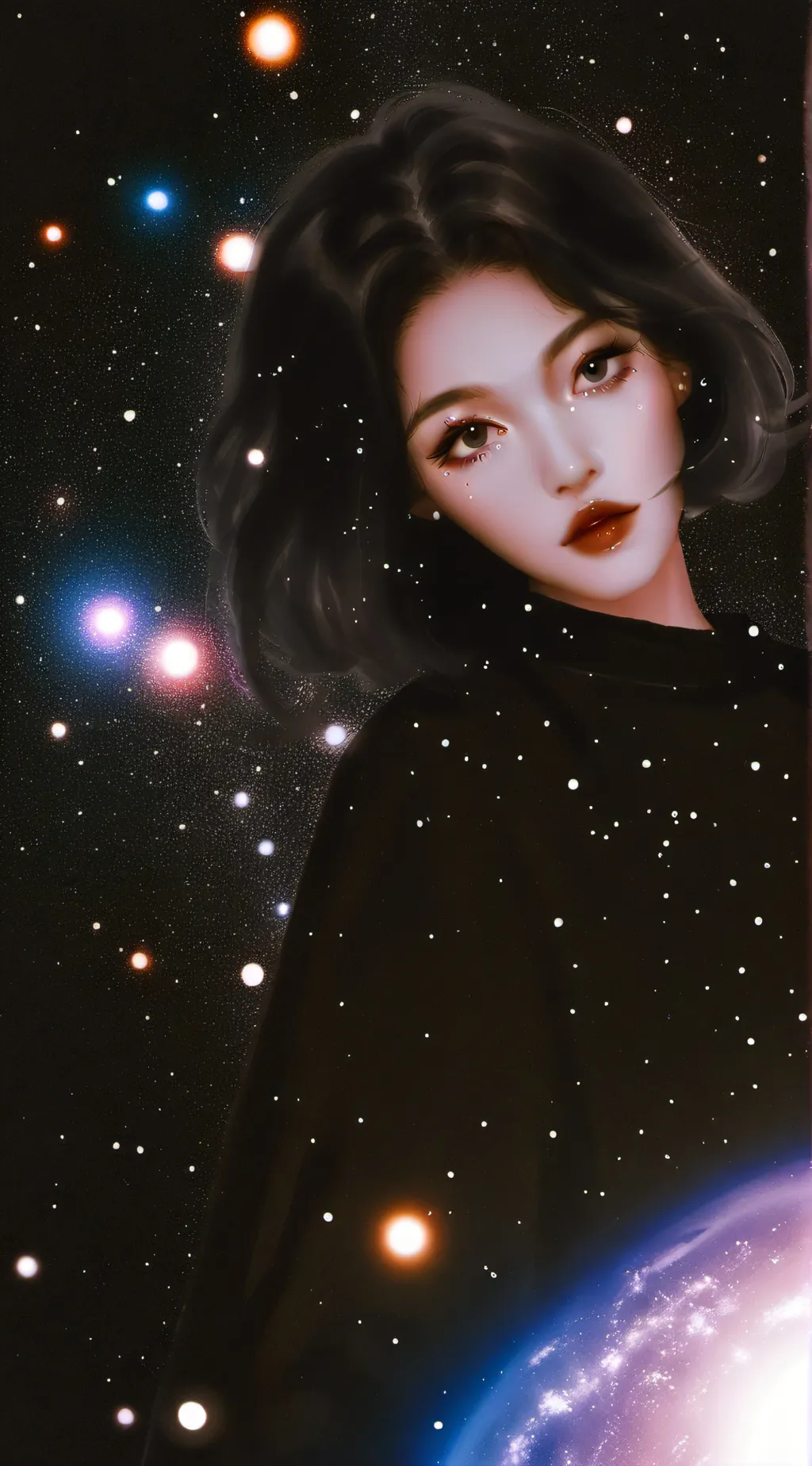 ai character: sus girl background