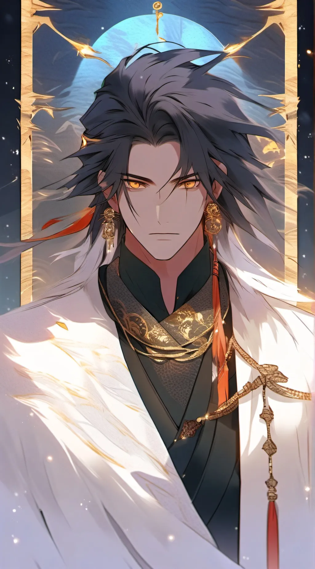 ai character: Saphir  background