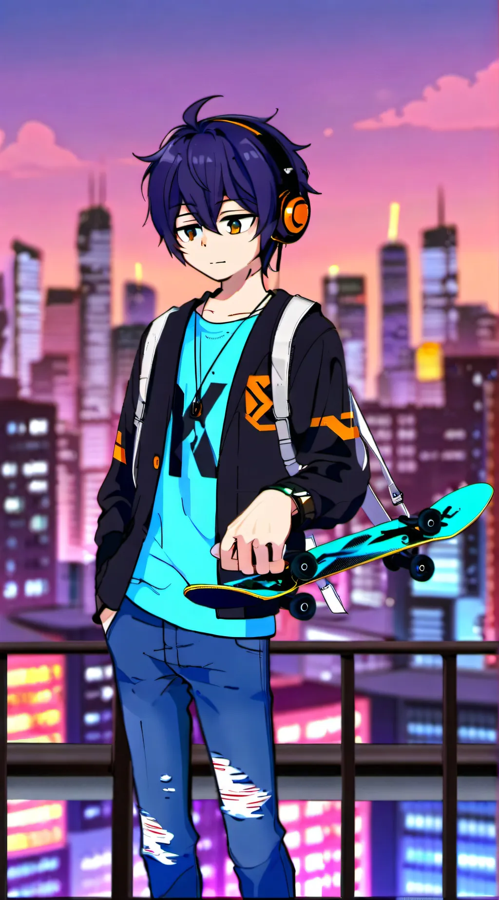 ai character: Emo background
