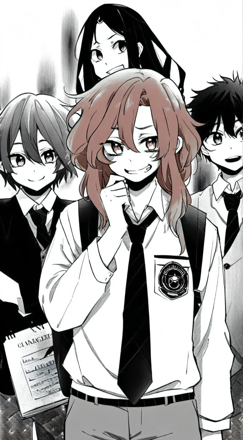 ai character: school apocalypse background