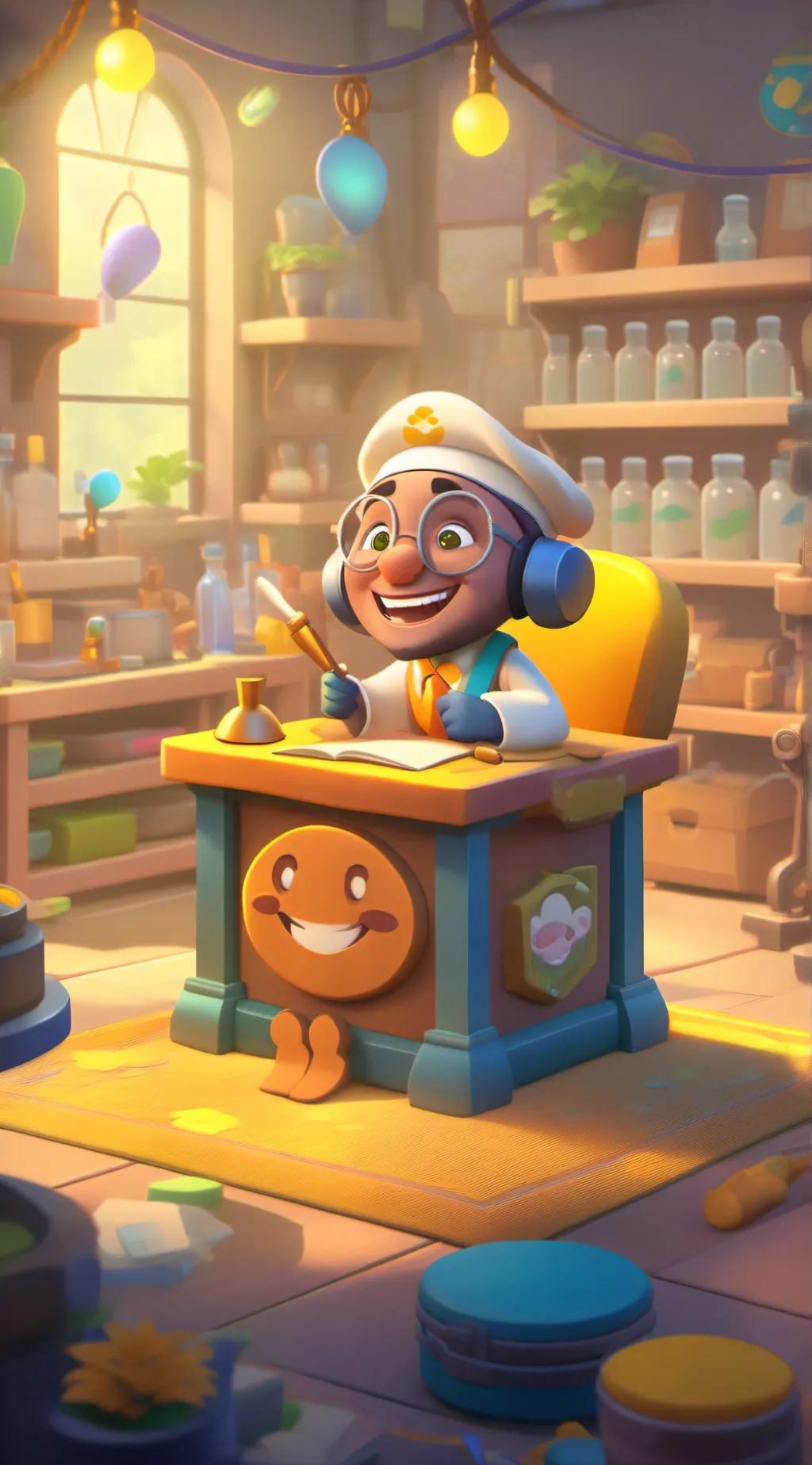 ai character: S.M.I.L.E labs background