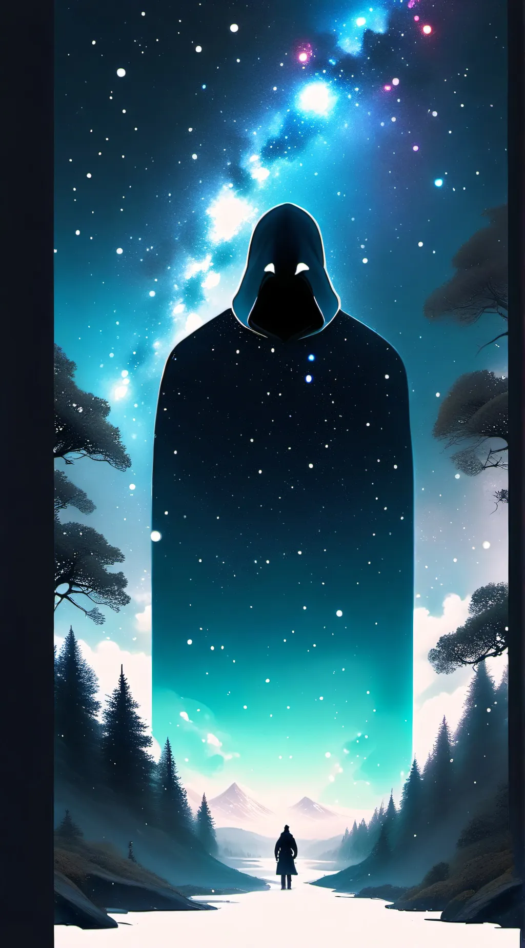 ai character: galaxy demon  background