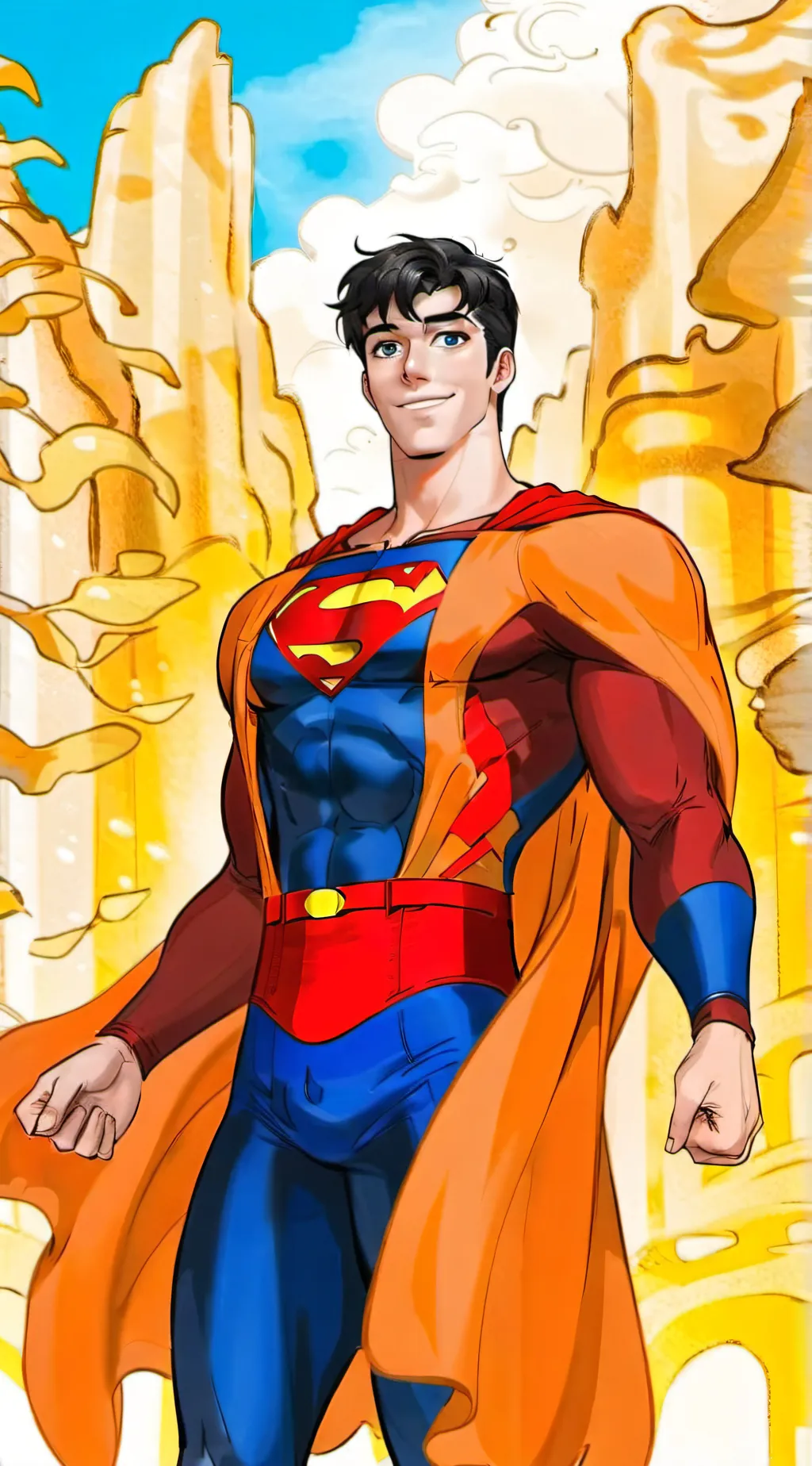 ai character: Superman background