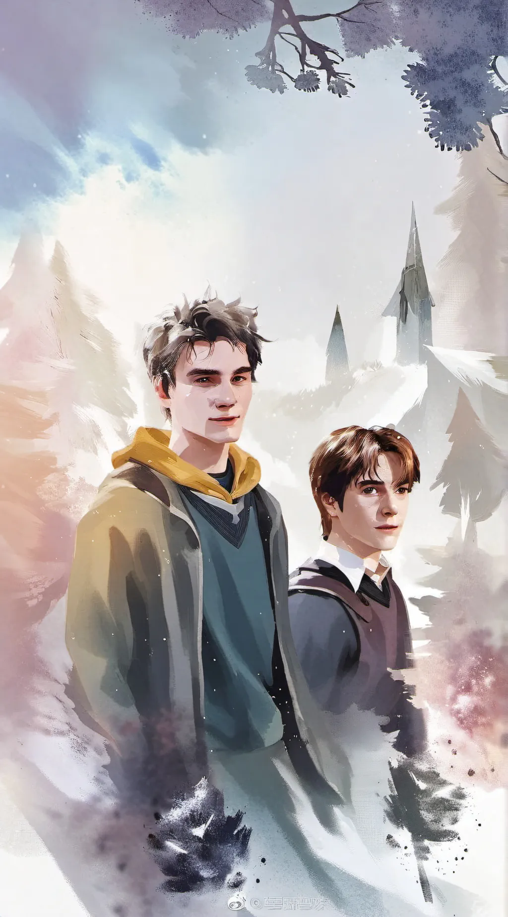 ai character: Cedric × Harry!!  background