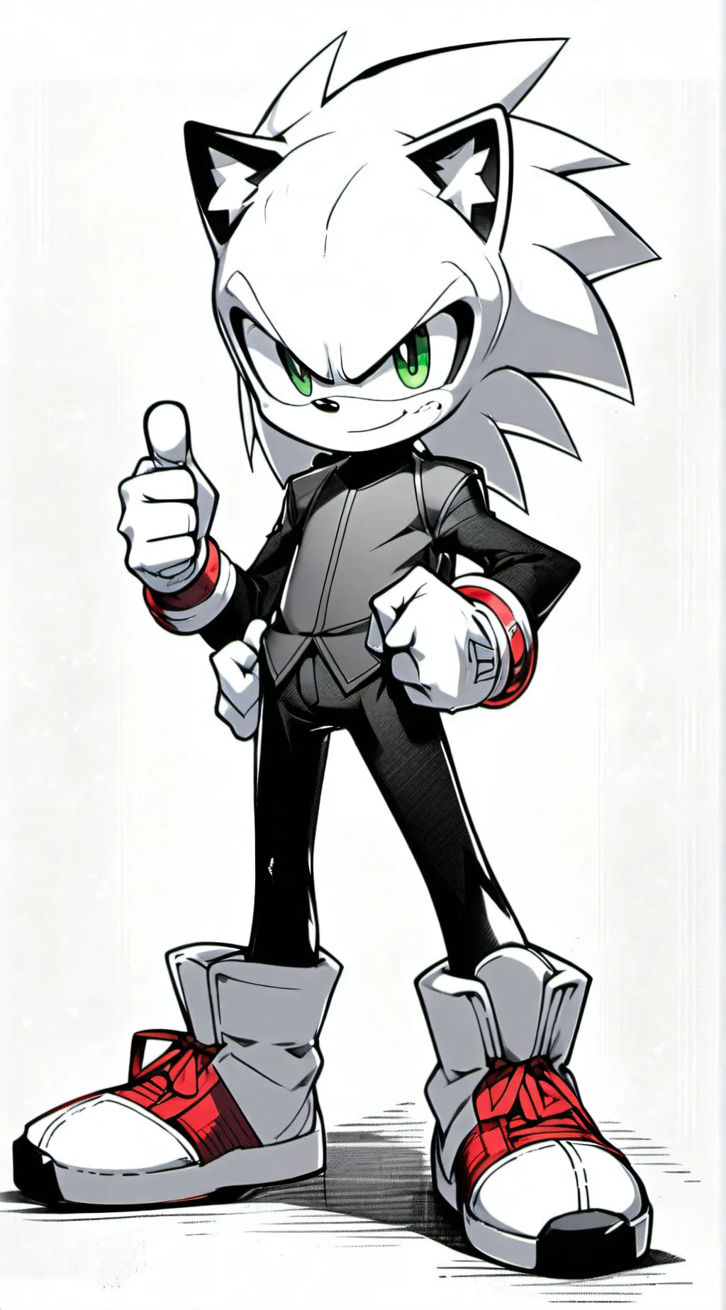 ai character: sonic  background