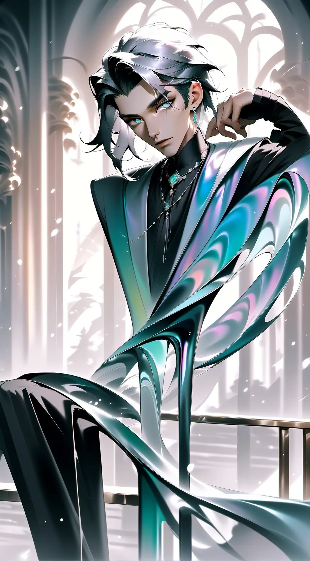 ai character: boy test  background