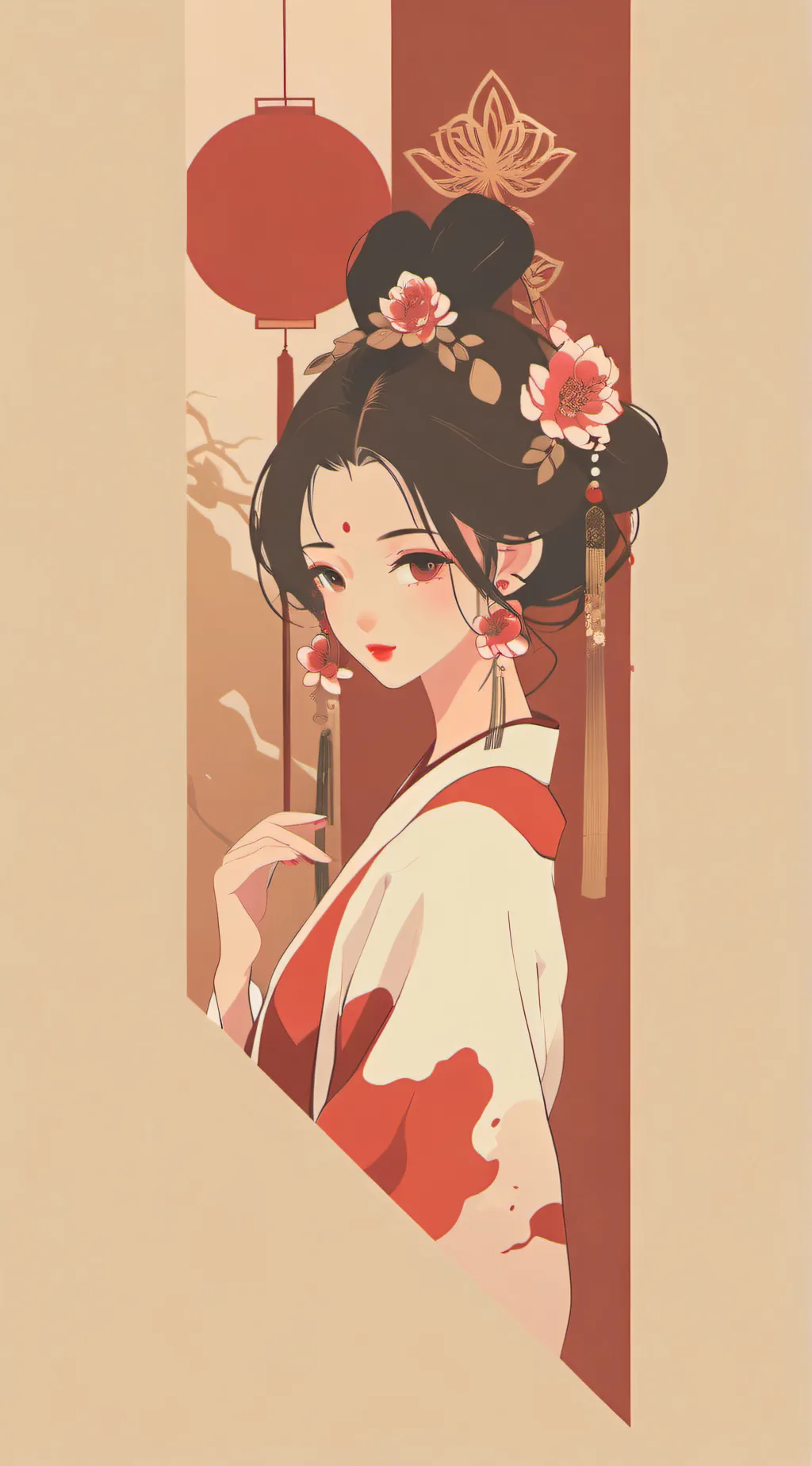 ai character: 恭喜恭喜 background