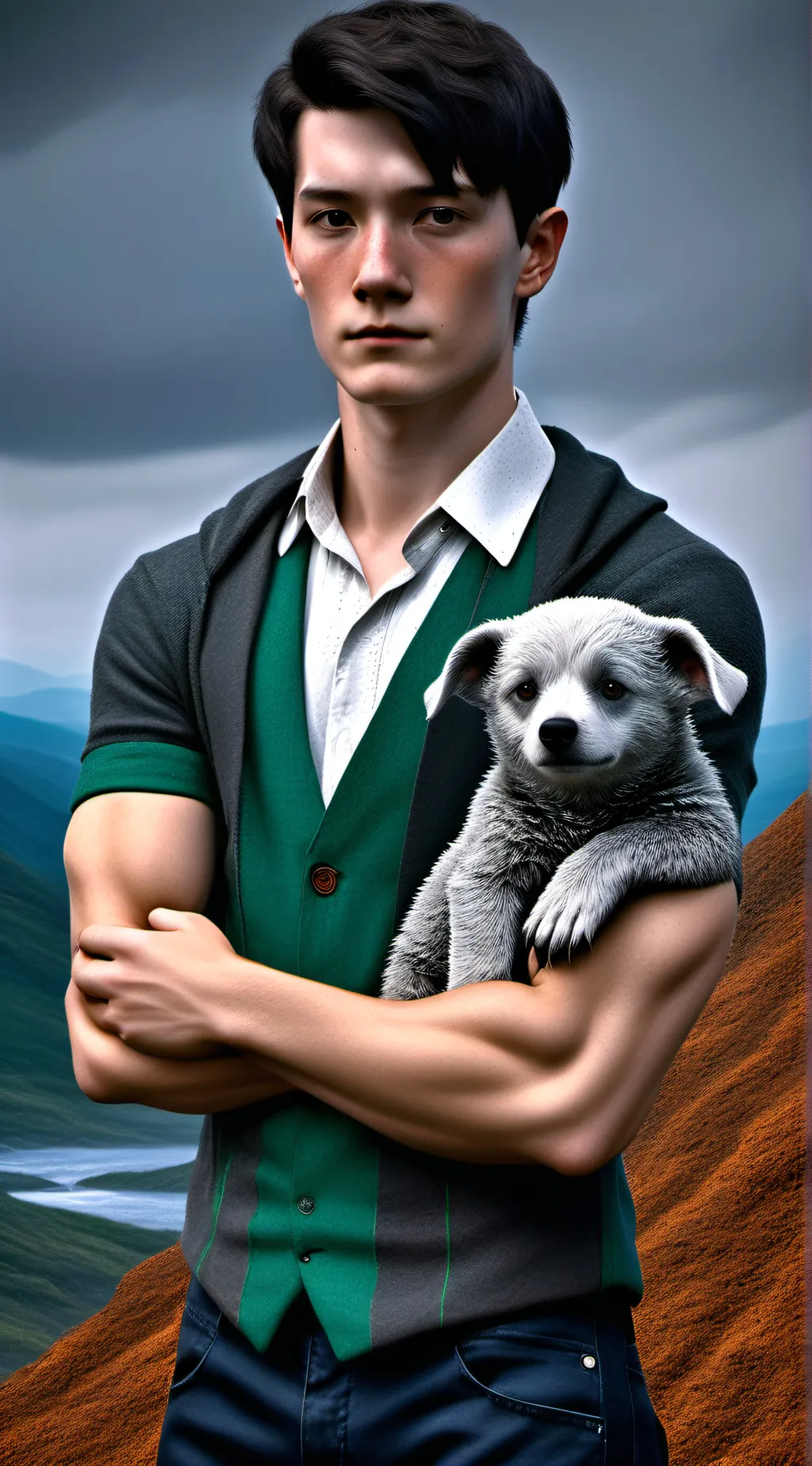 ai character: tom Riddle  background