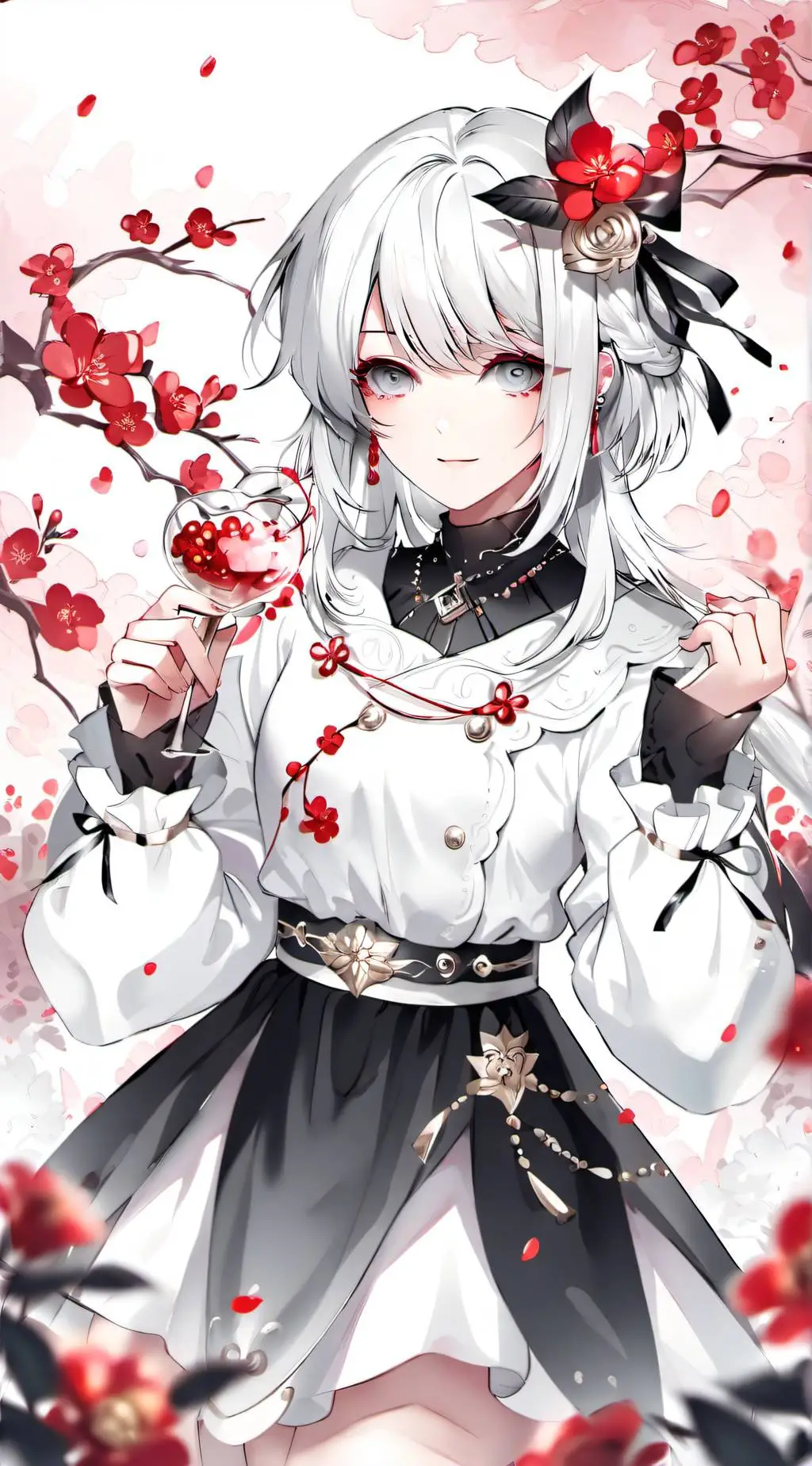 ai character: Rose background