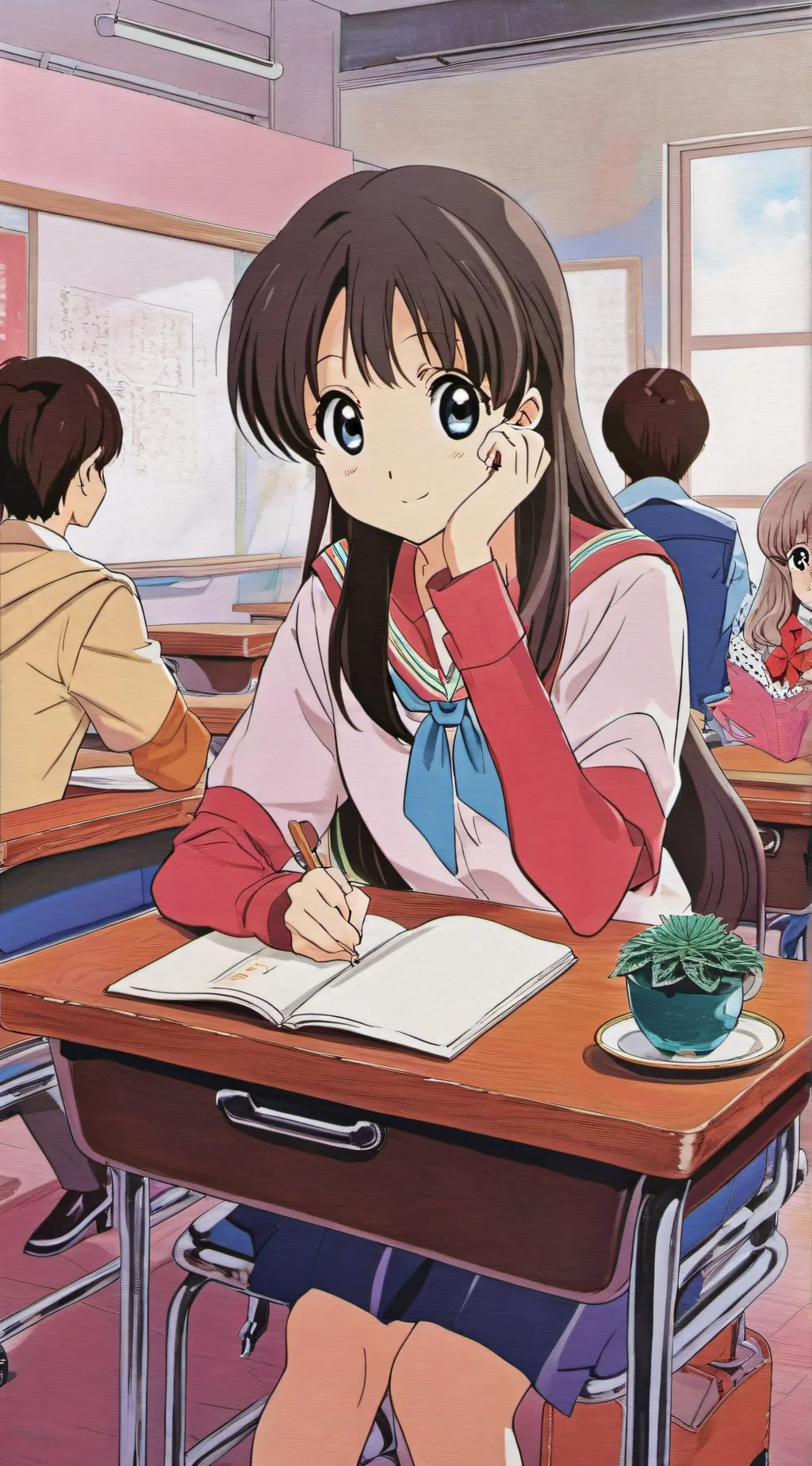 ai character: Classroom background