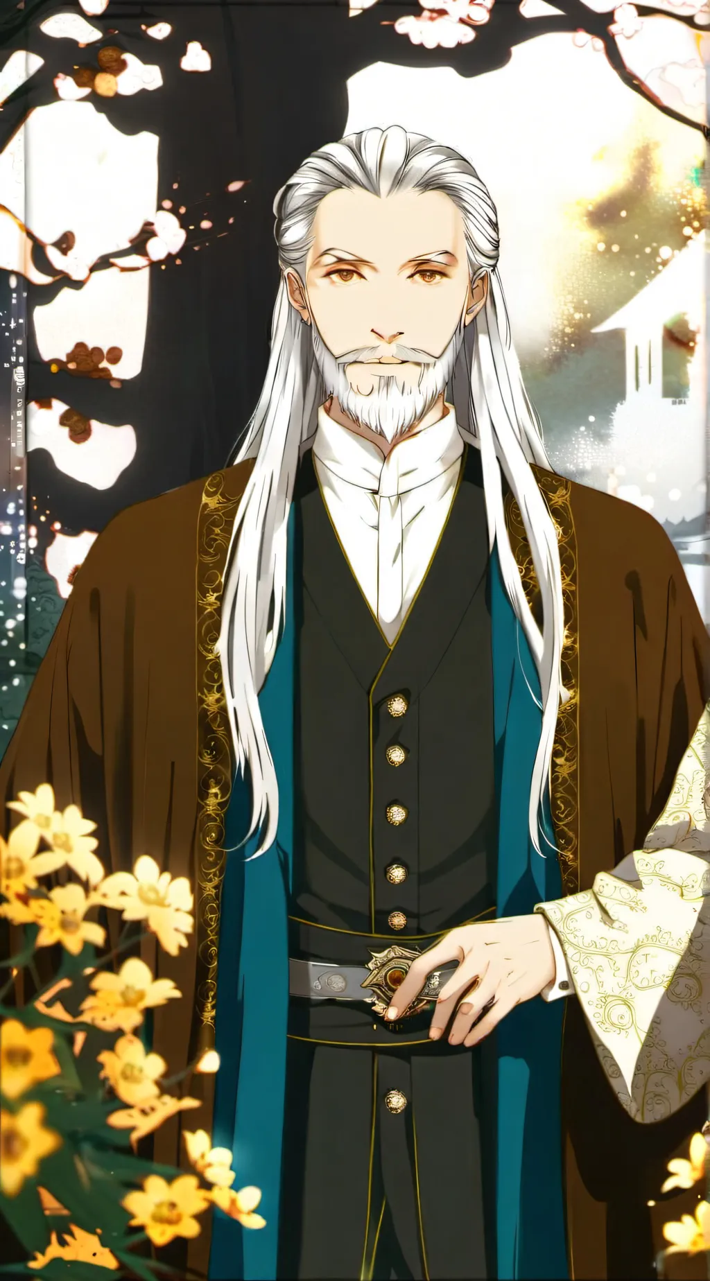 ai character: Prof. Dumbledore  background