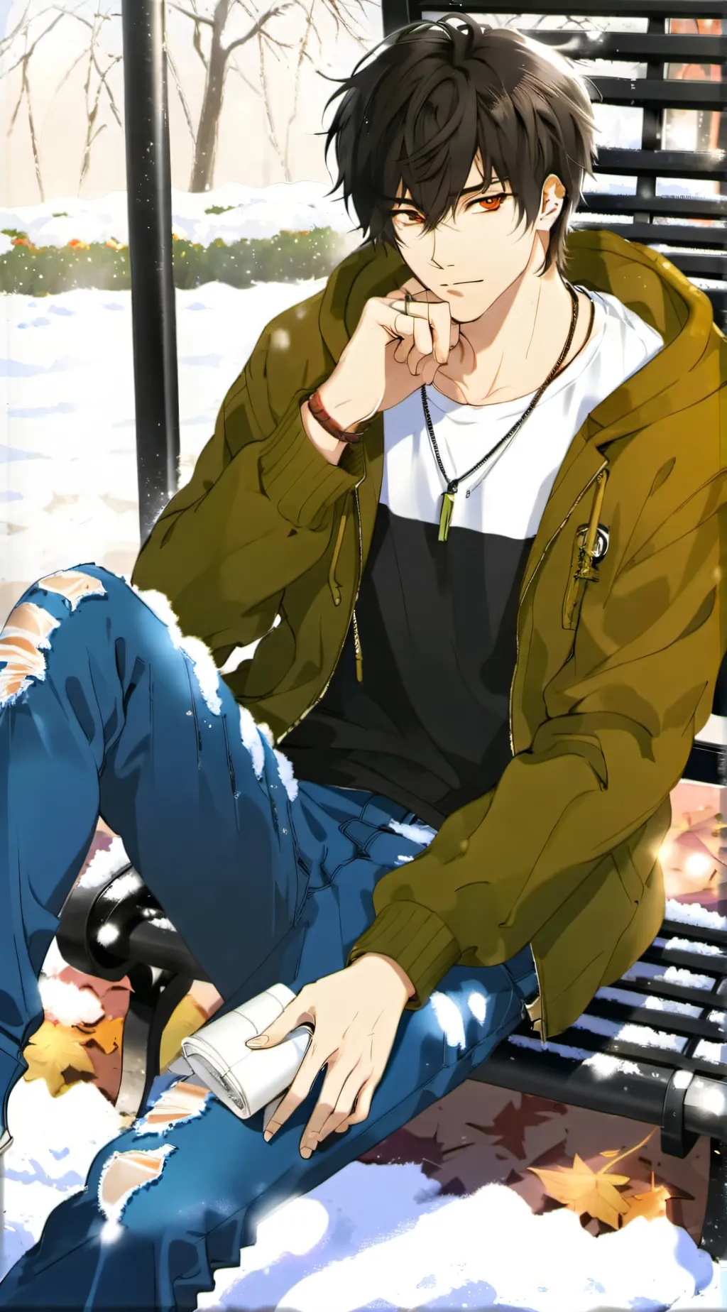 ai character: ♧°•Jaiden•°♧ background