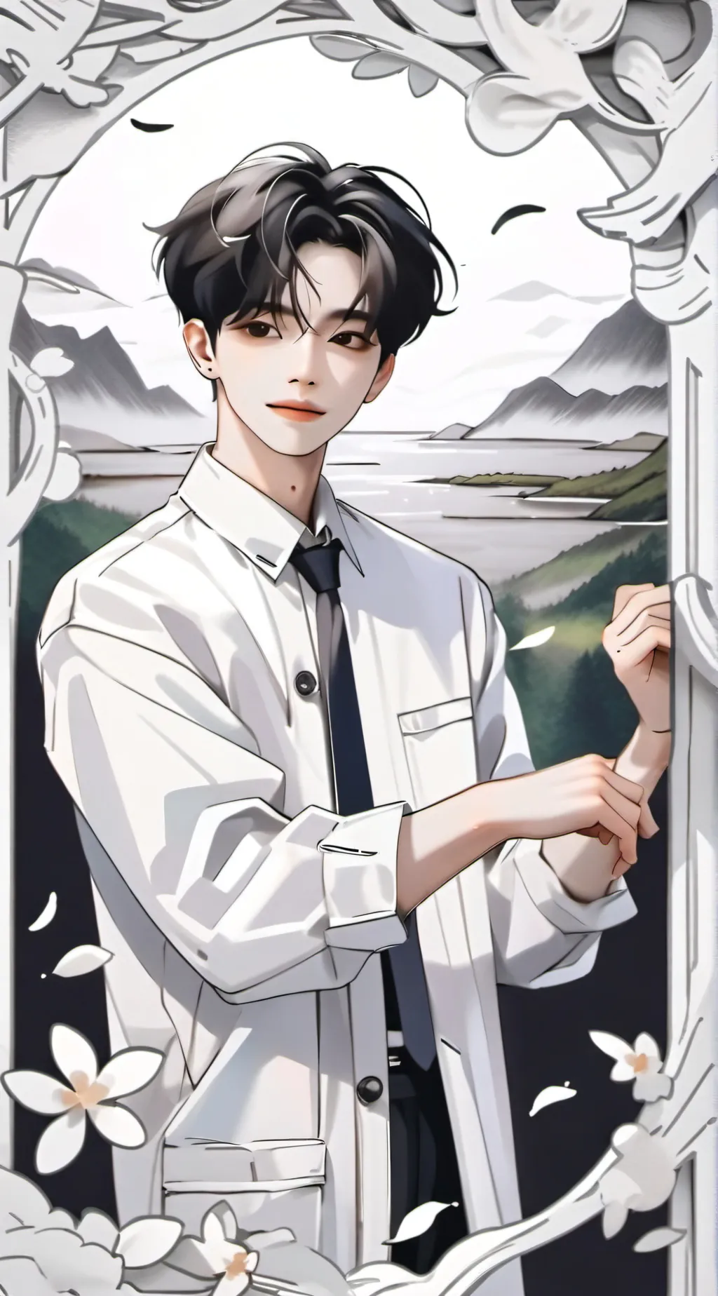 ai character: ENHYPEN background