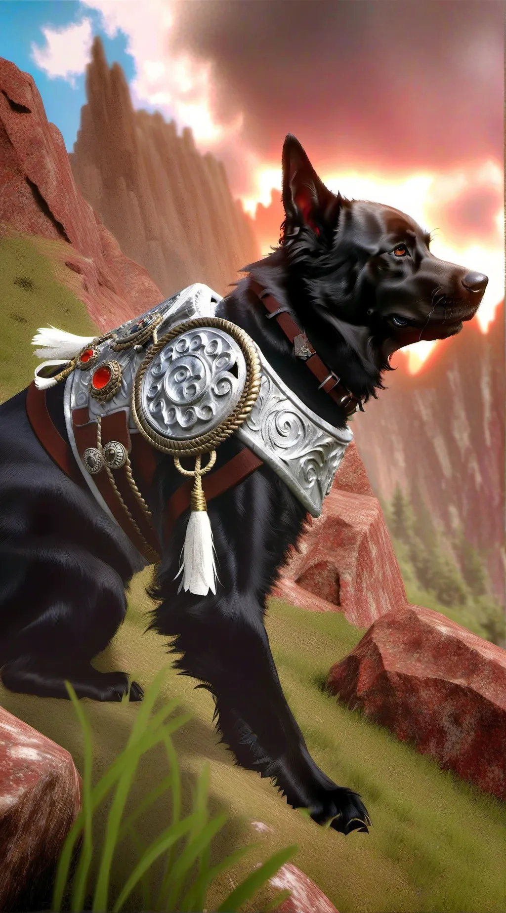 ai character: Roman dog background