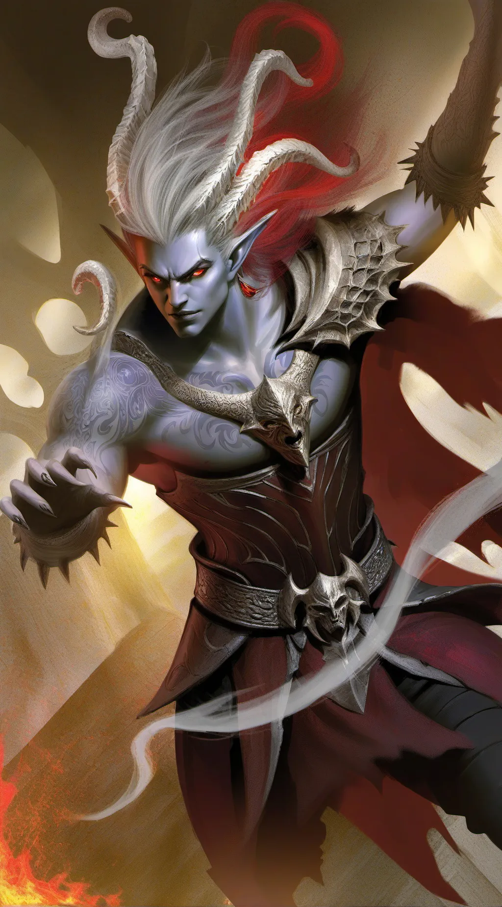 ai character: Demon king background