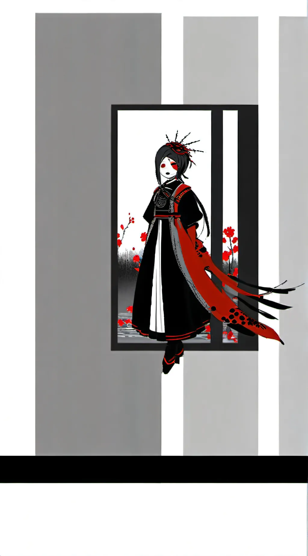 ai character: error hoodie background