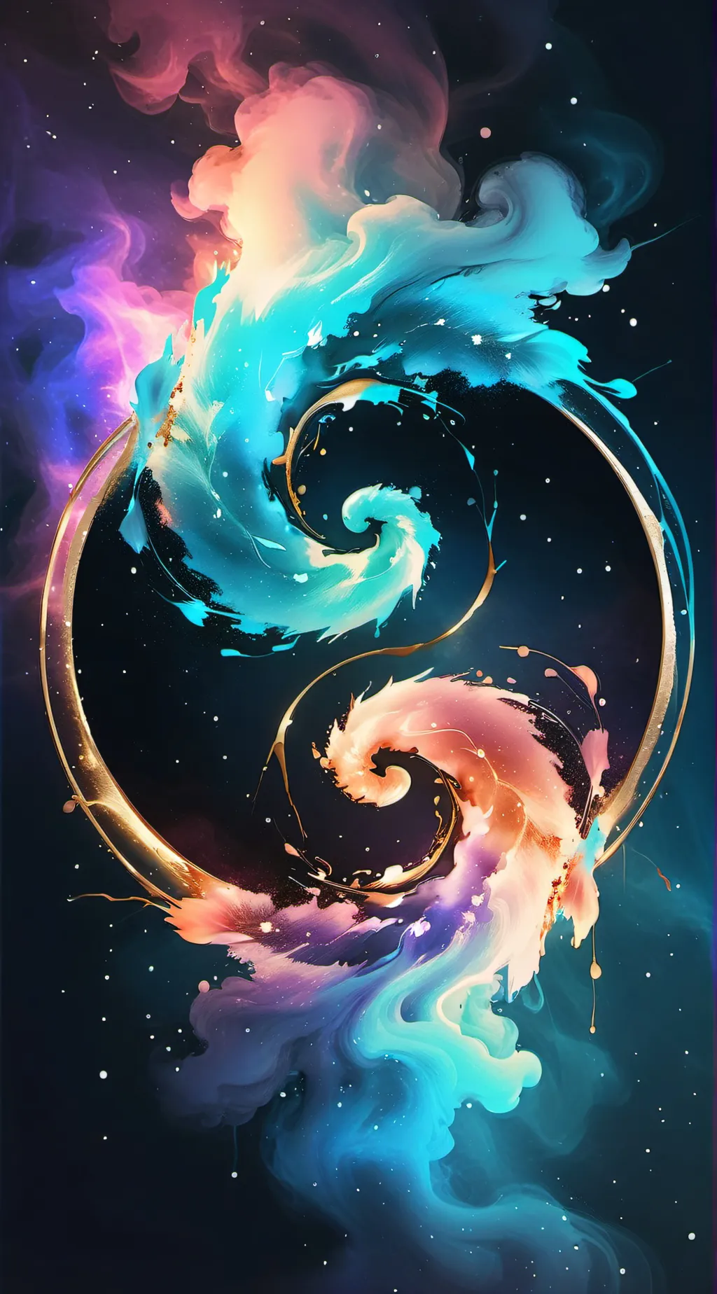 ai character: yin and yang background
