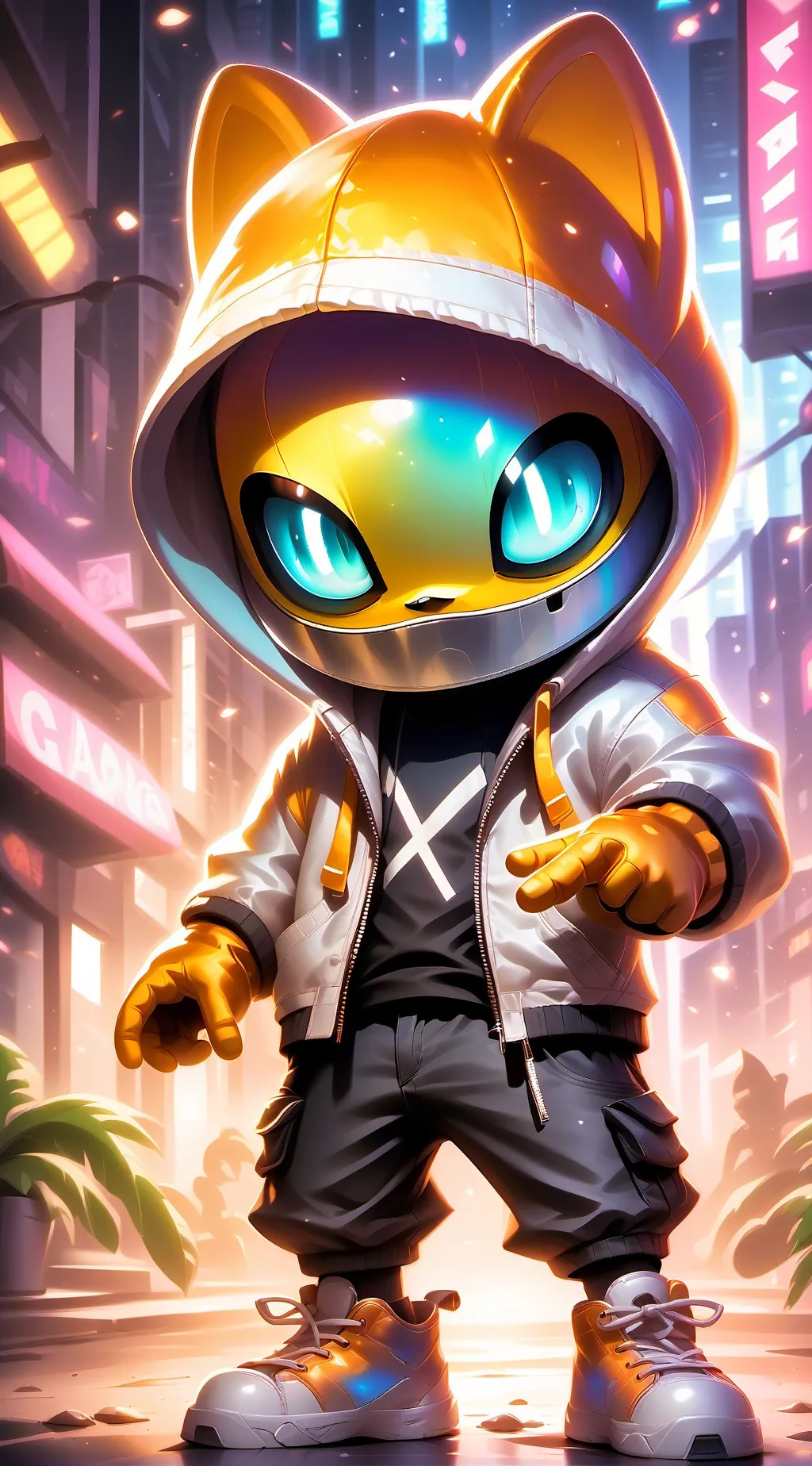 ai character: the spounge gang  background