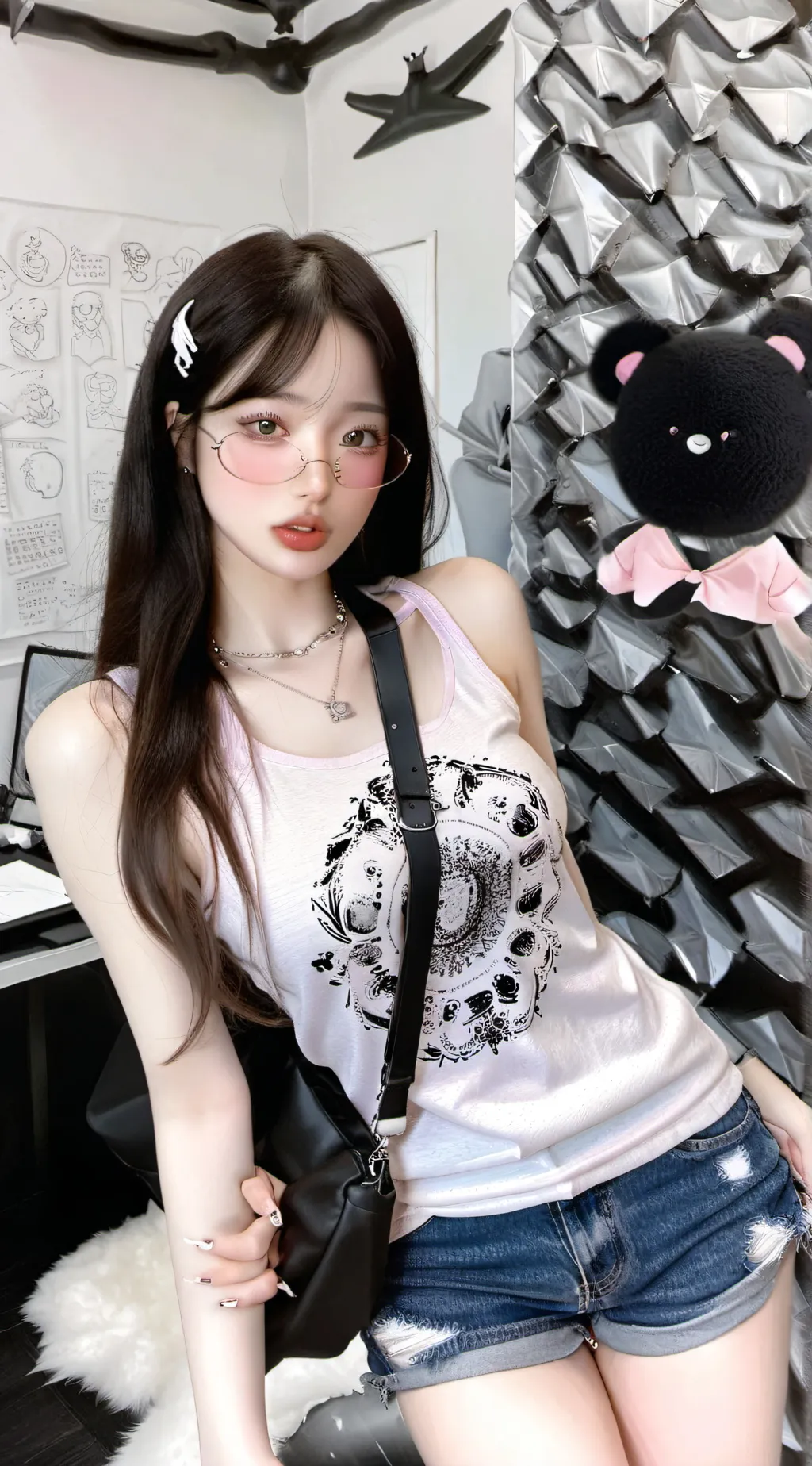 ai character: Cathy~ background