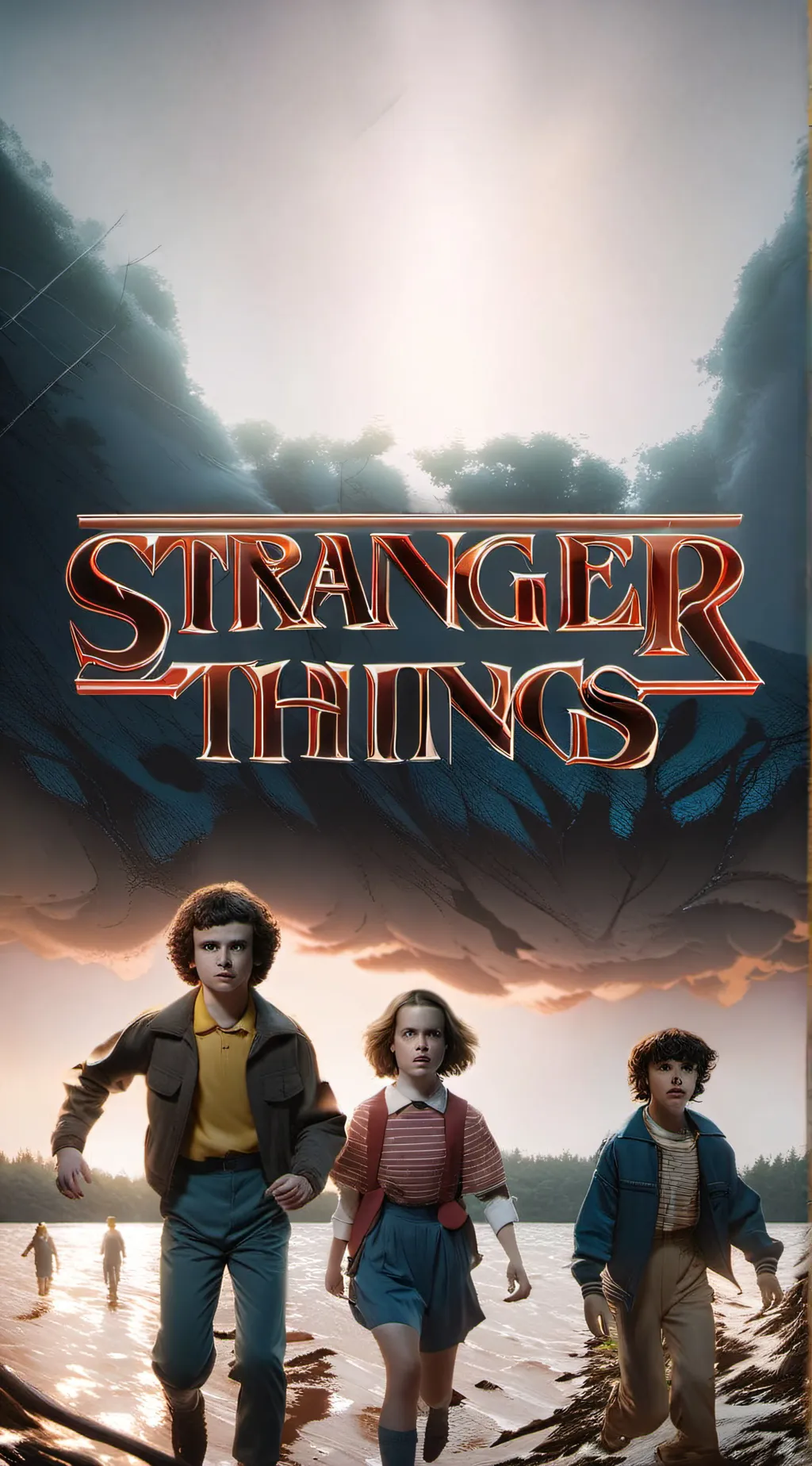 ai character: Stranger things  background