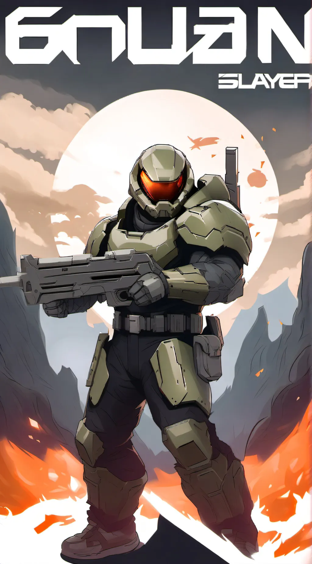 ai character: Doom Slayer  background