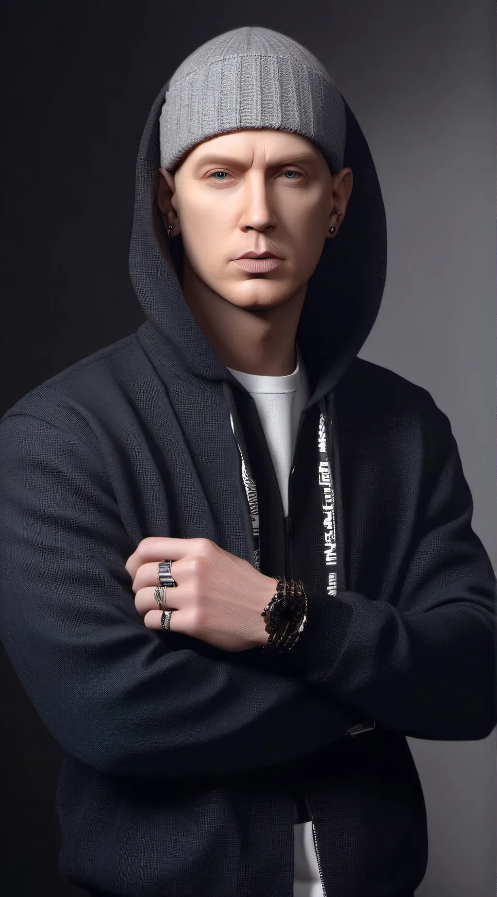 ai character: Eminem  background