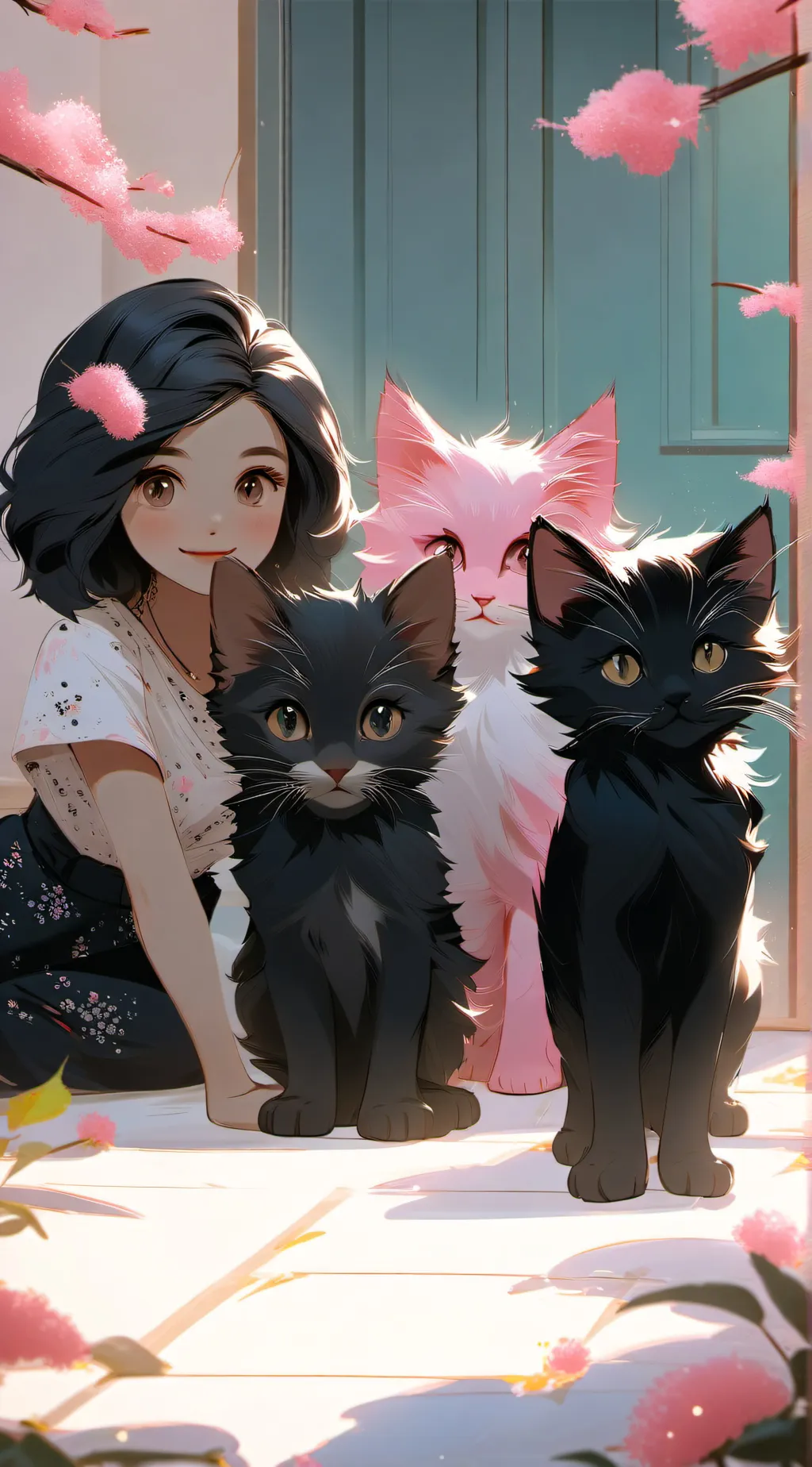 ai character: Favorite kitten background