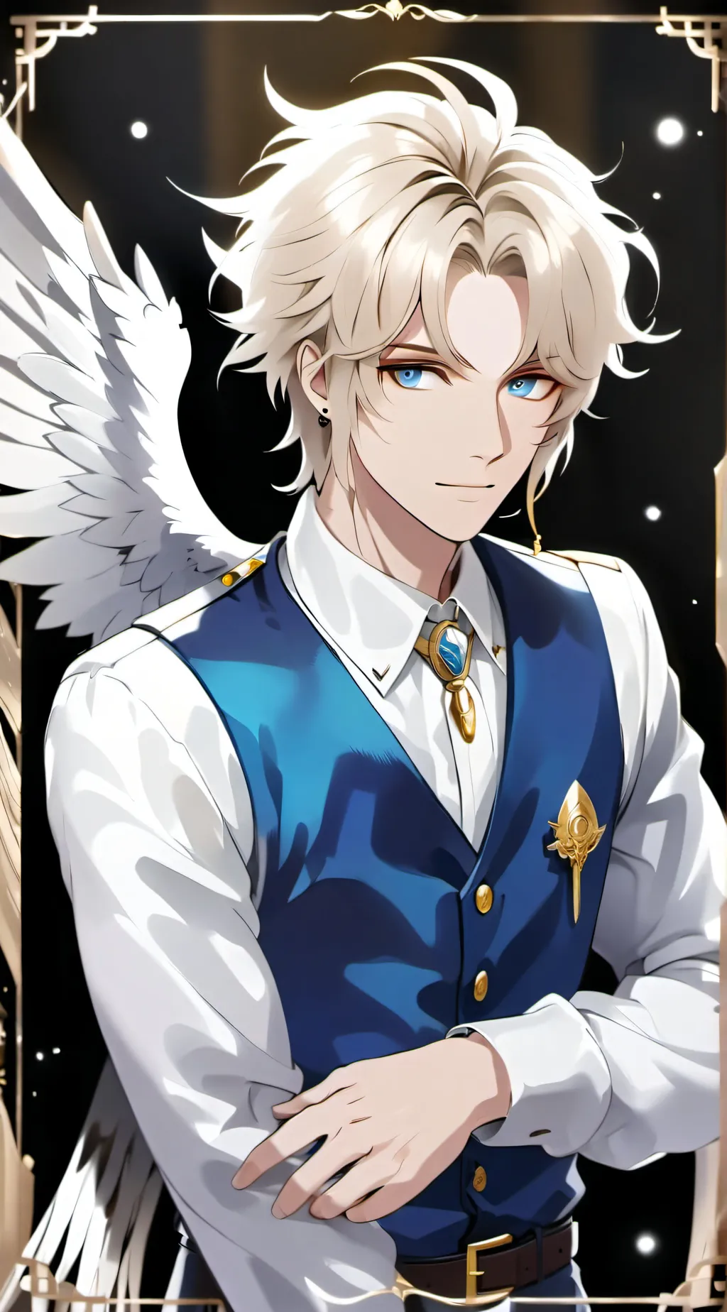 ai character: archangel  Gabriel background