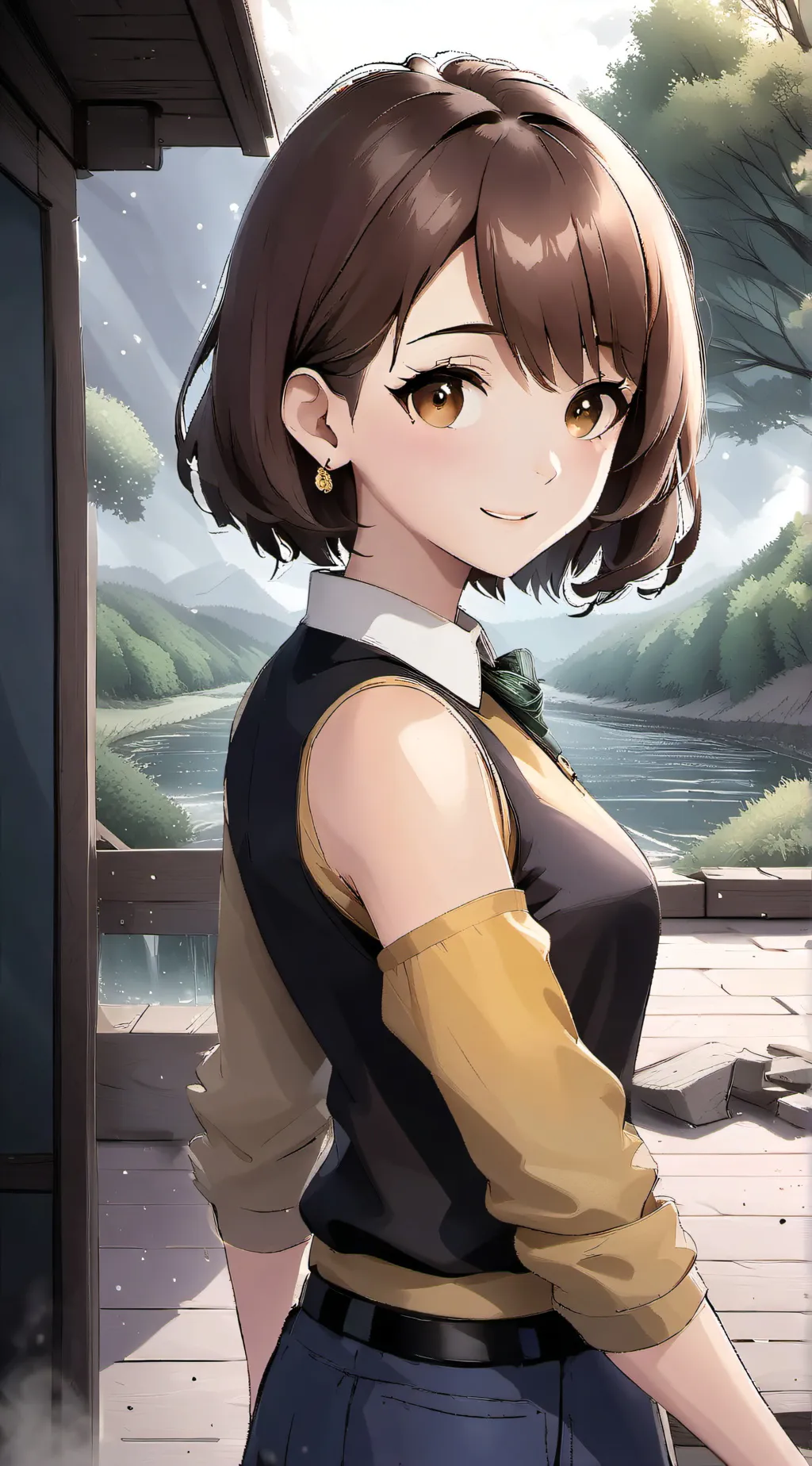 ai character: Cindy Laksmita background