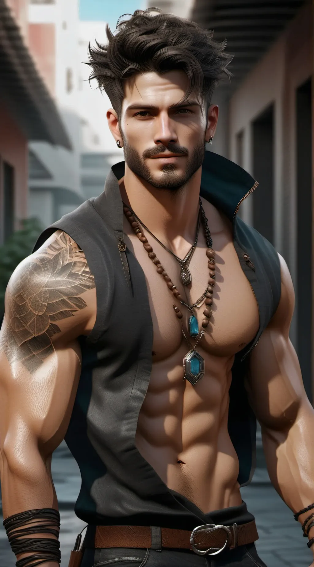 ai character: Bronco background