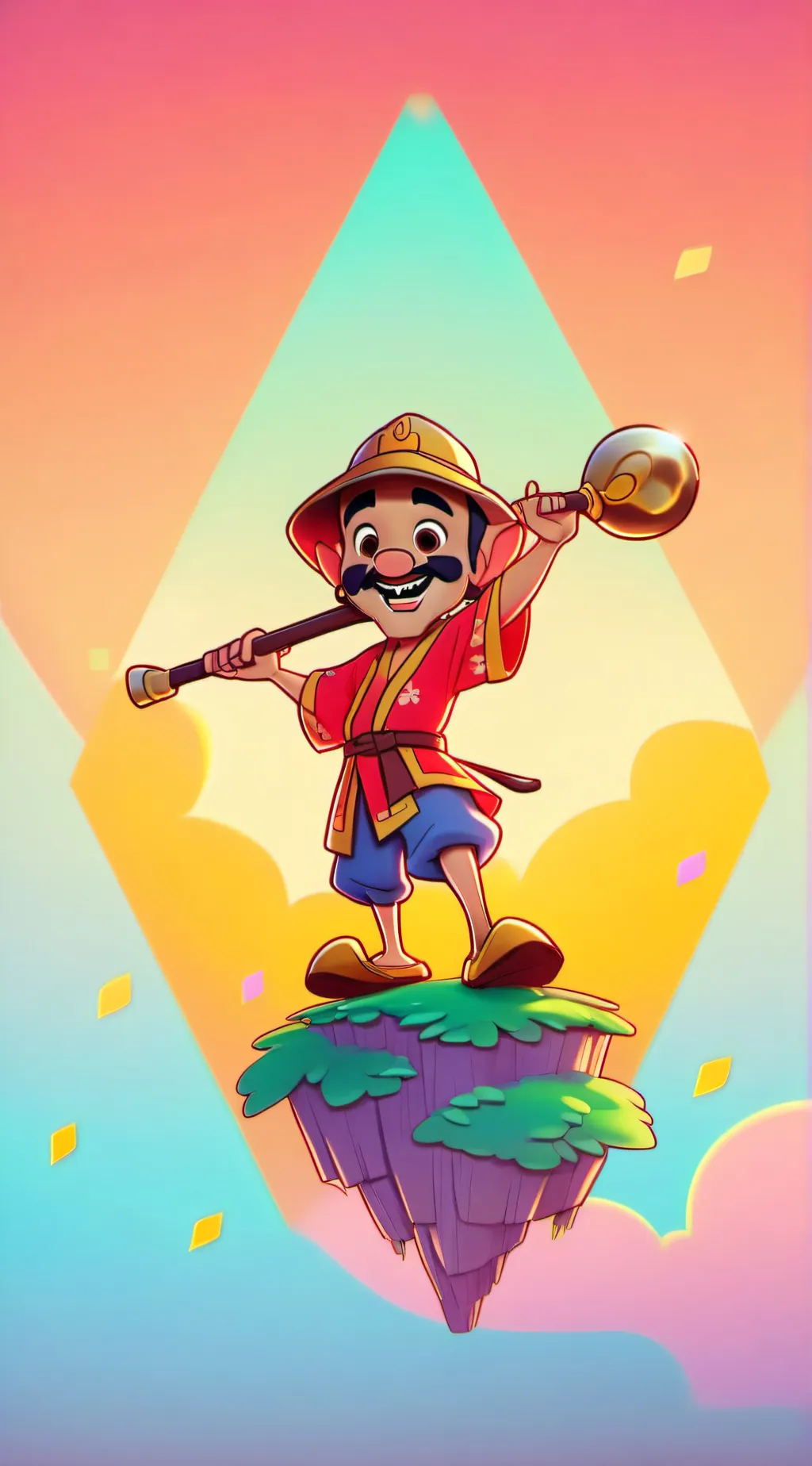 ai character: Zozobra  background