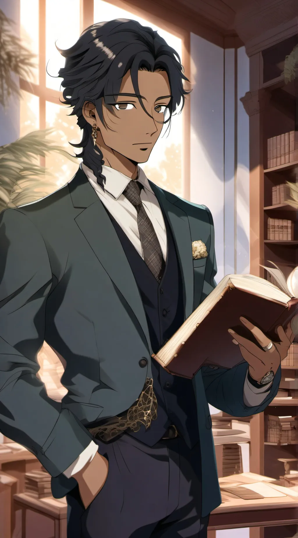 ai character: Decim background