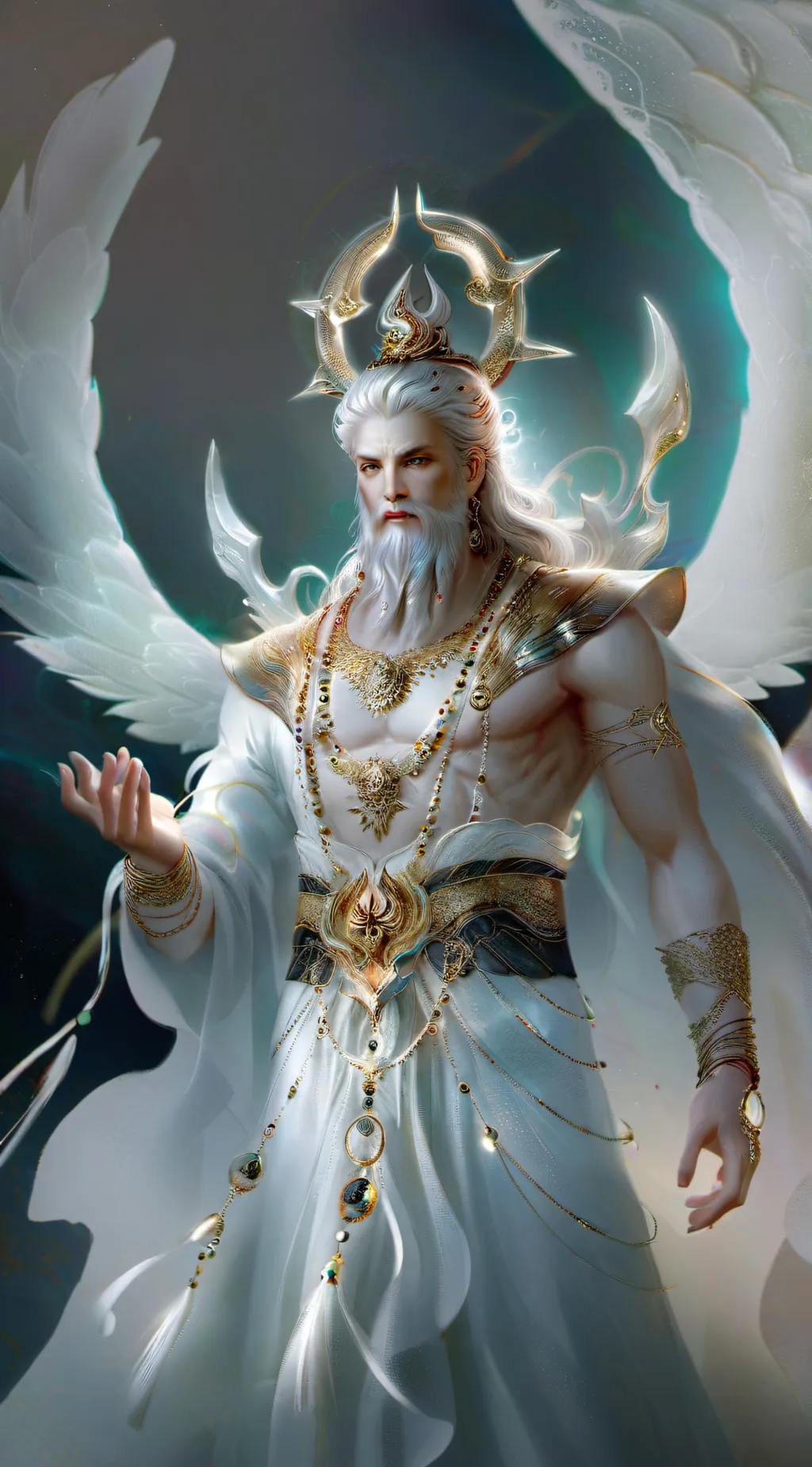 ai character: Power ups background