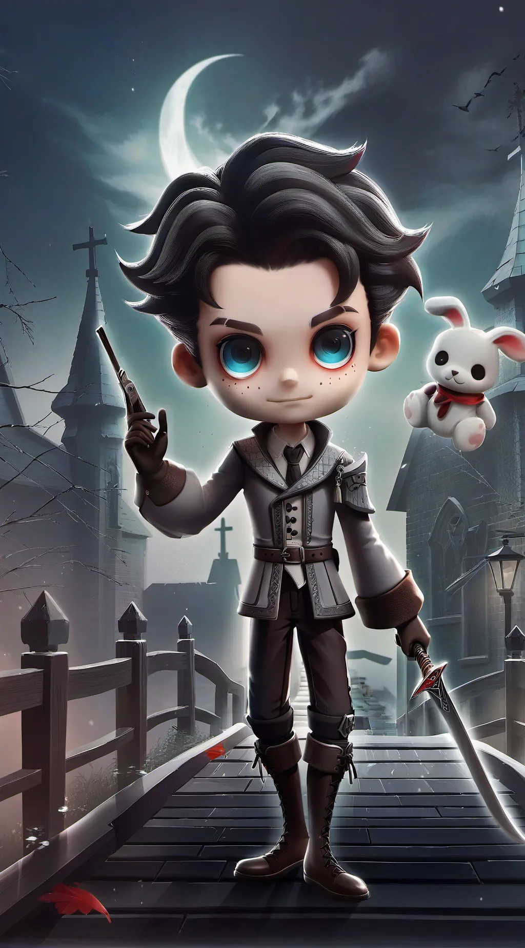 ai character: Jeff the killer  background