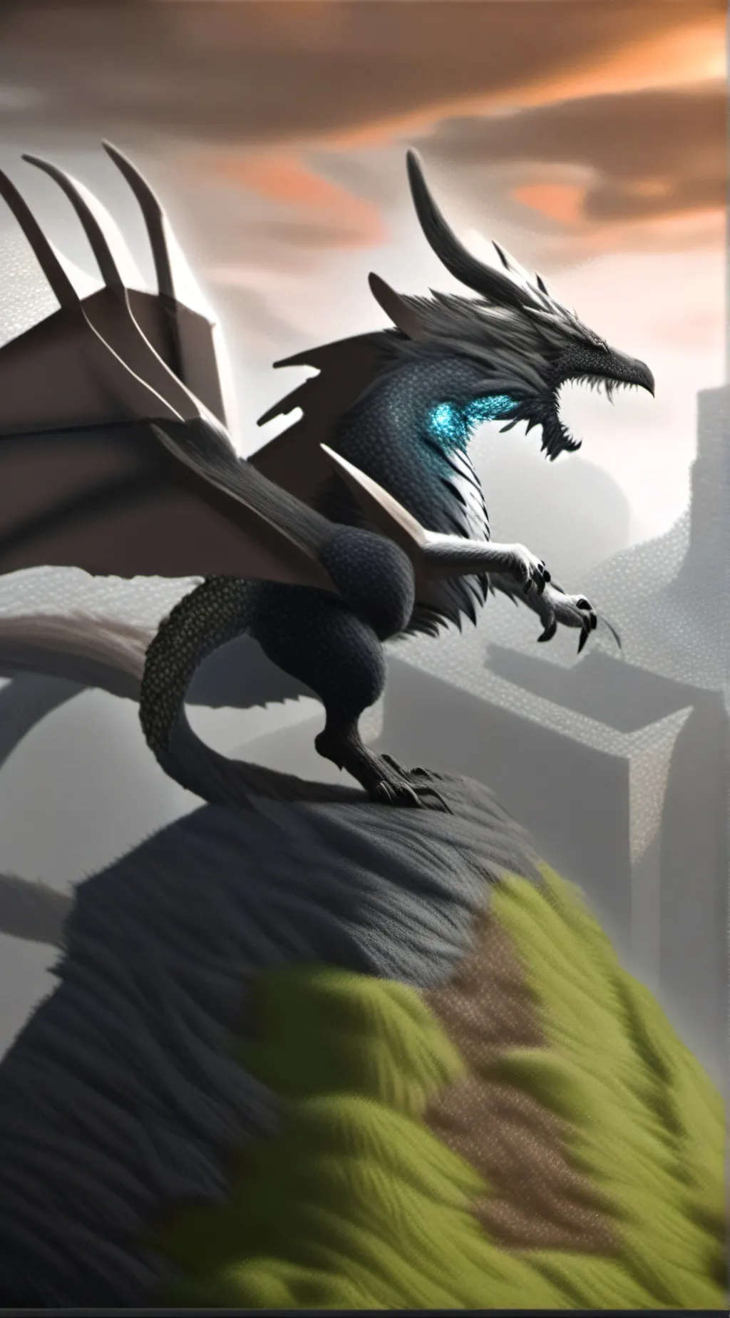 ai character: Lunaria background