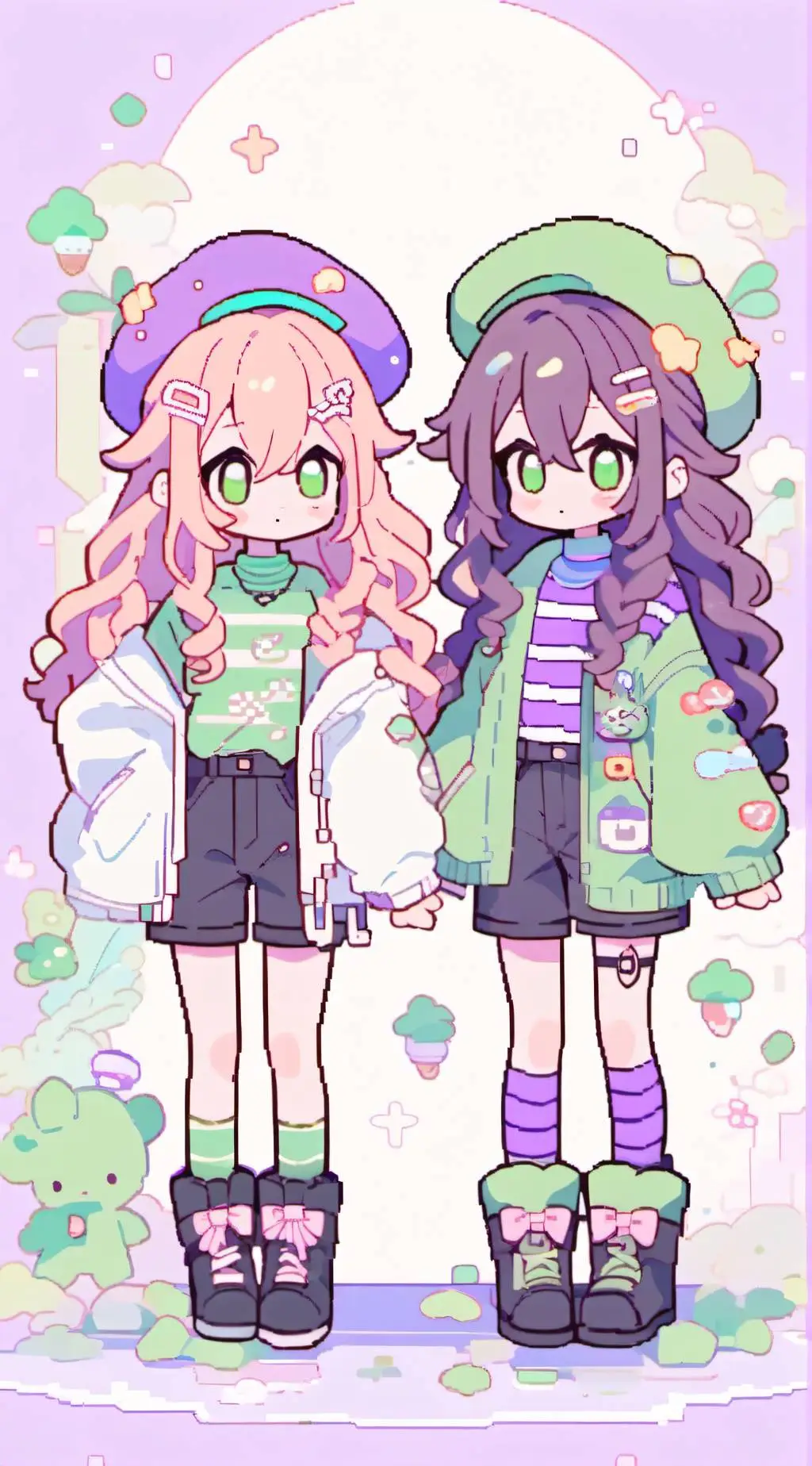 ai character: Callie & Marie background