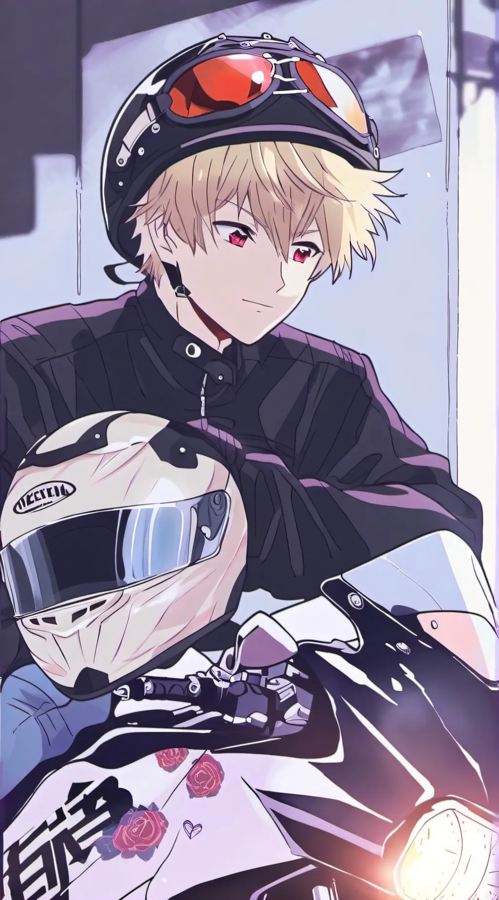 ai character: Biker Bakugo background