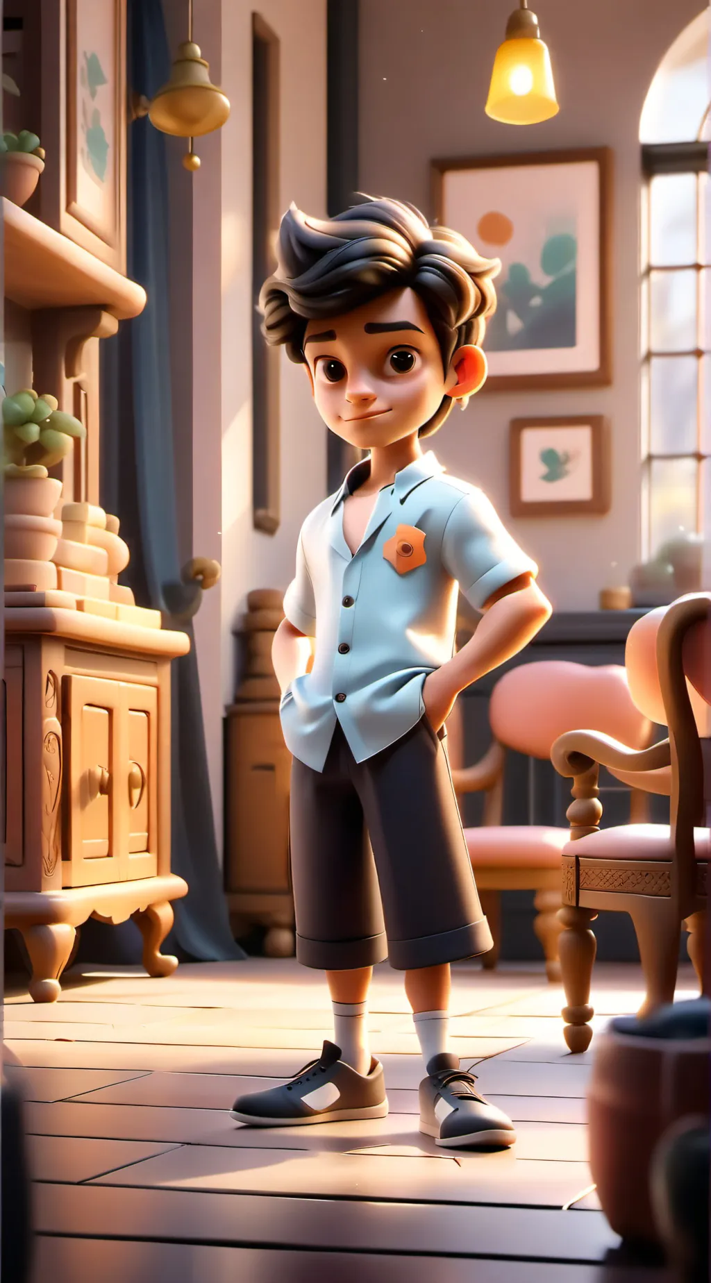 ai character: Mean younger sibli background