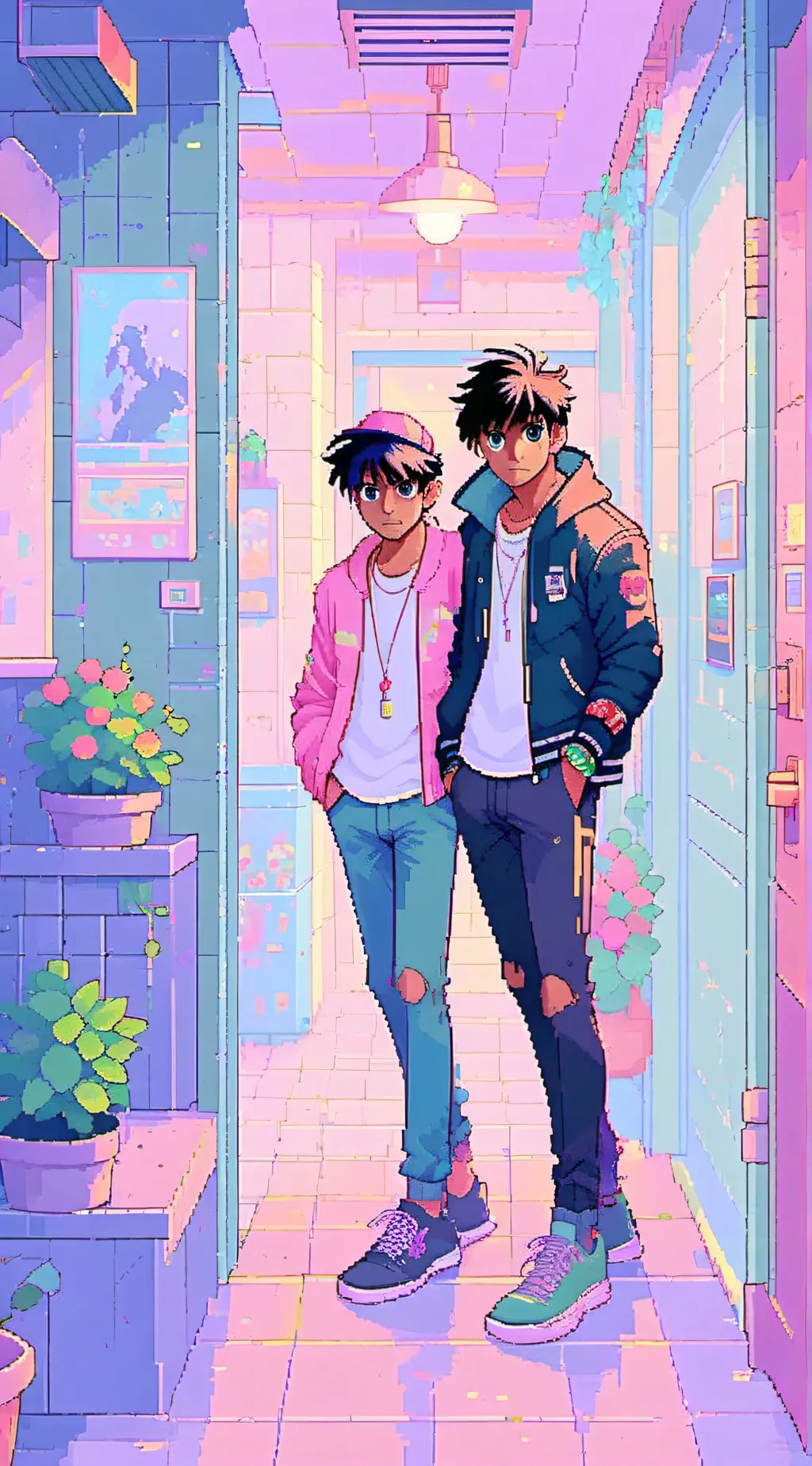 ai character: untitled boxinggam background